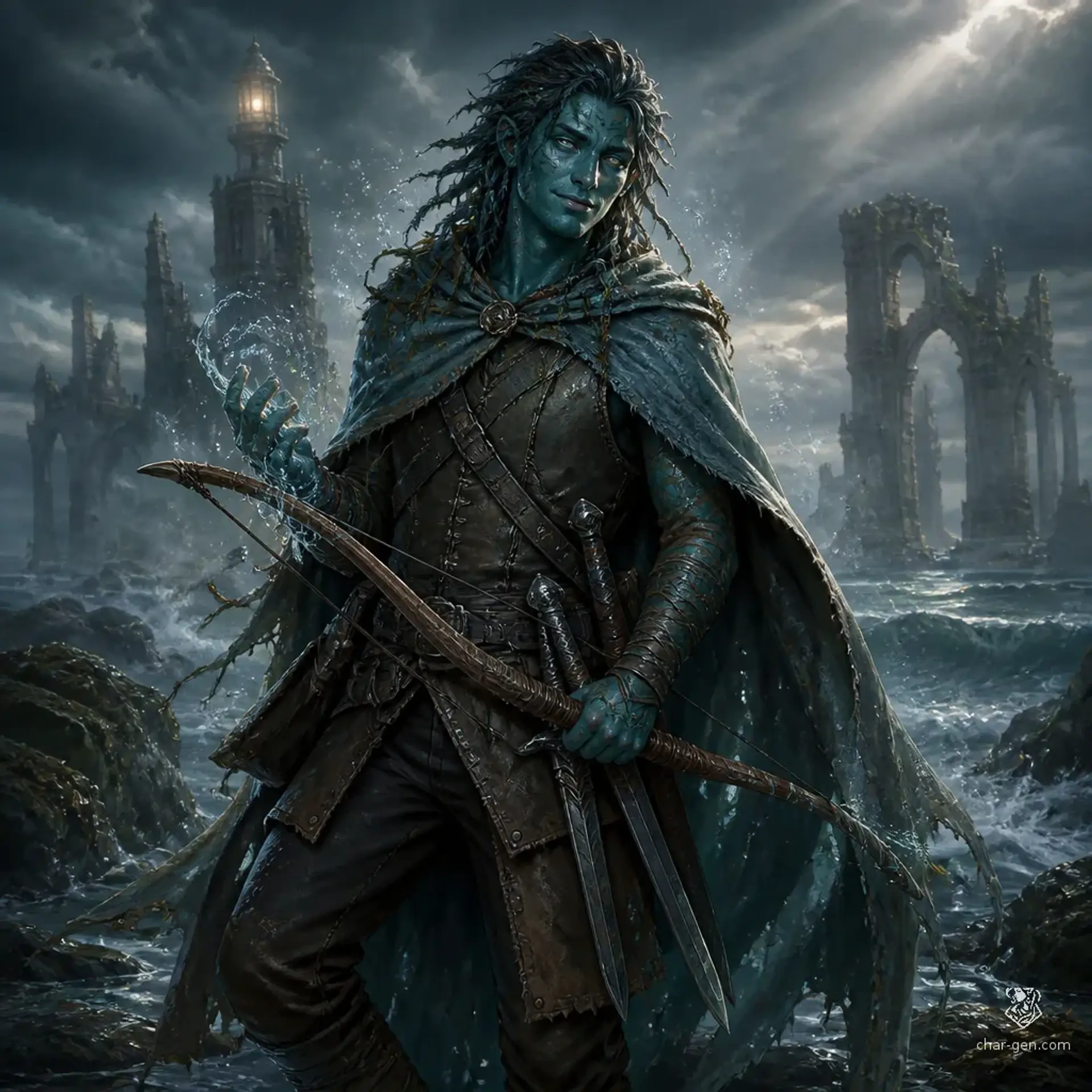 Raven - AI-generated fantasy Character