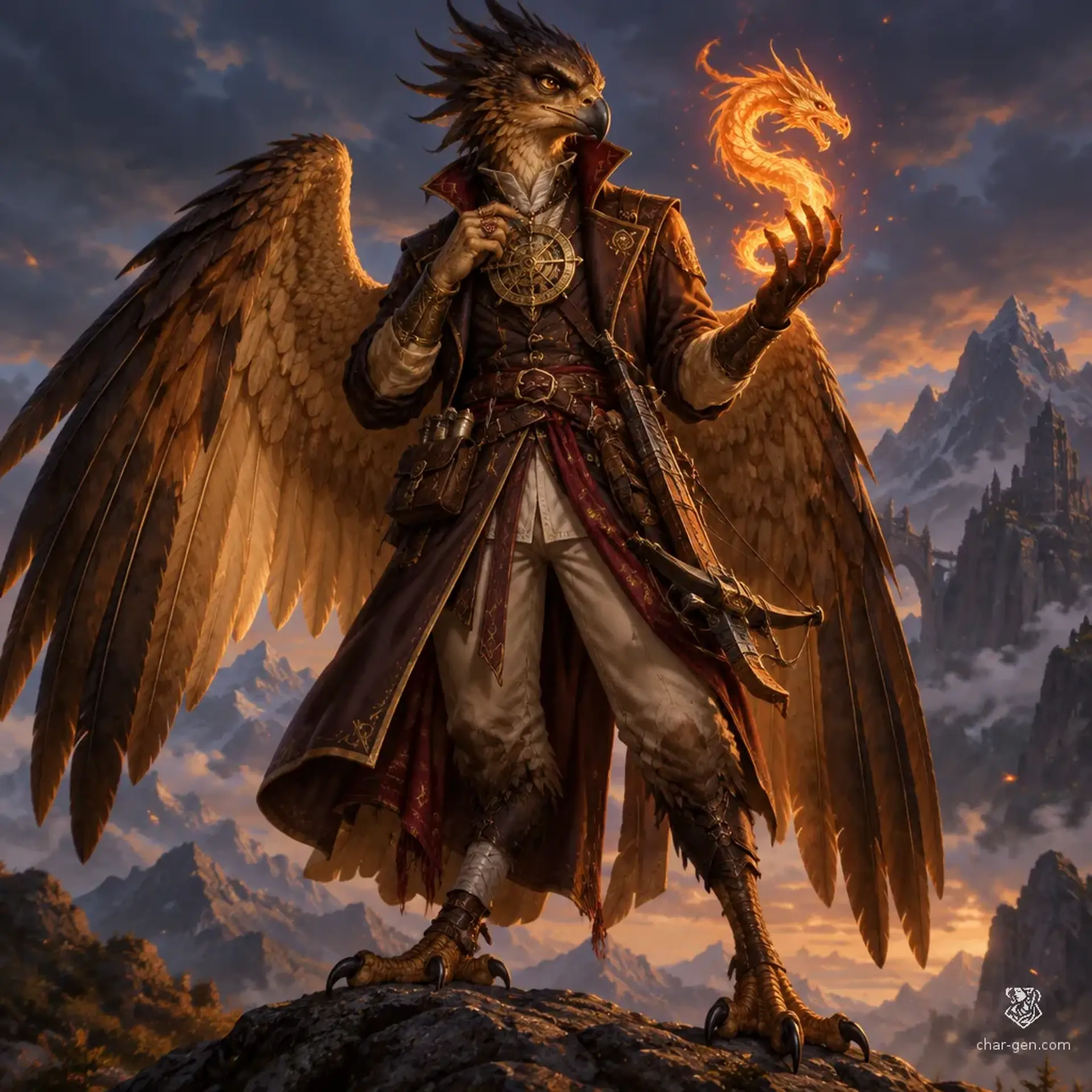 Zal - AI-generated fantasy Character