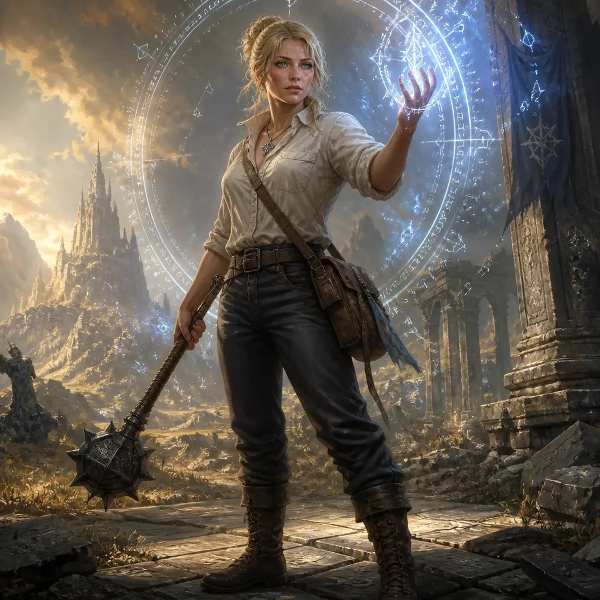 Nora Kgateli - AI-generated fantasy Character