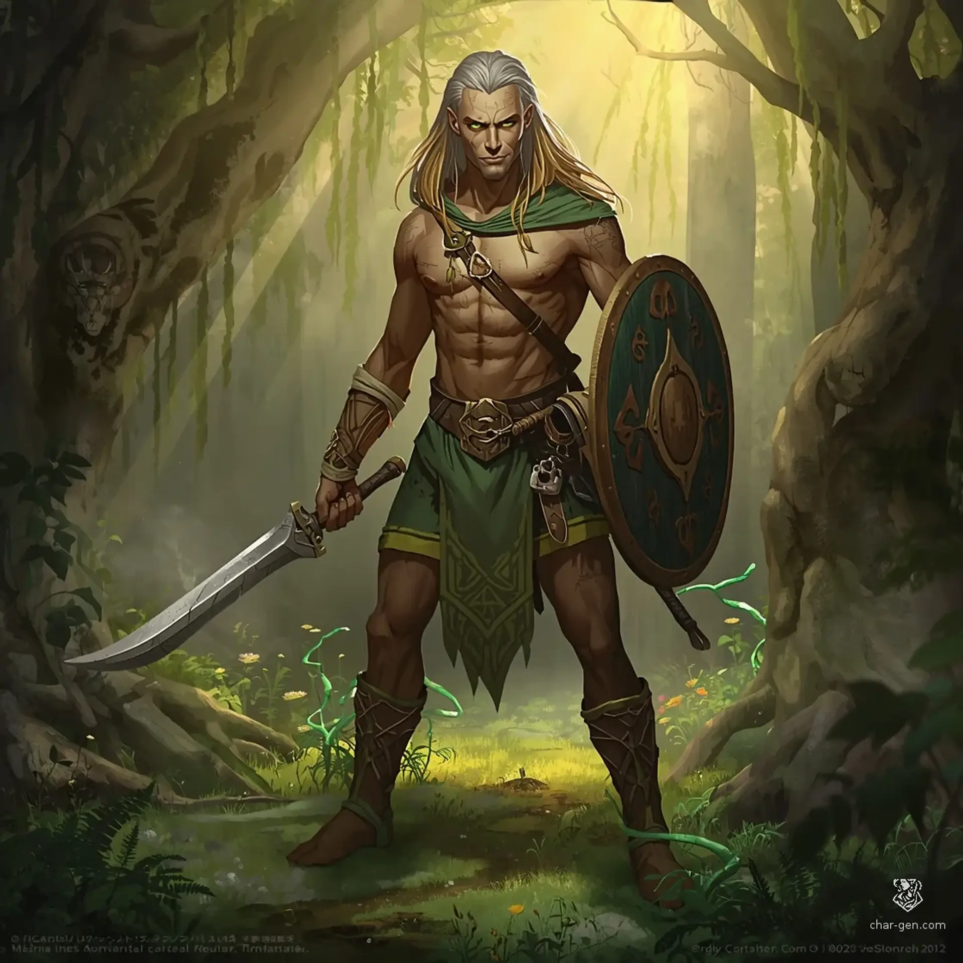 Lucian Silverfrond - AI-generated fantasy Character