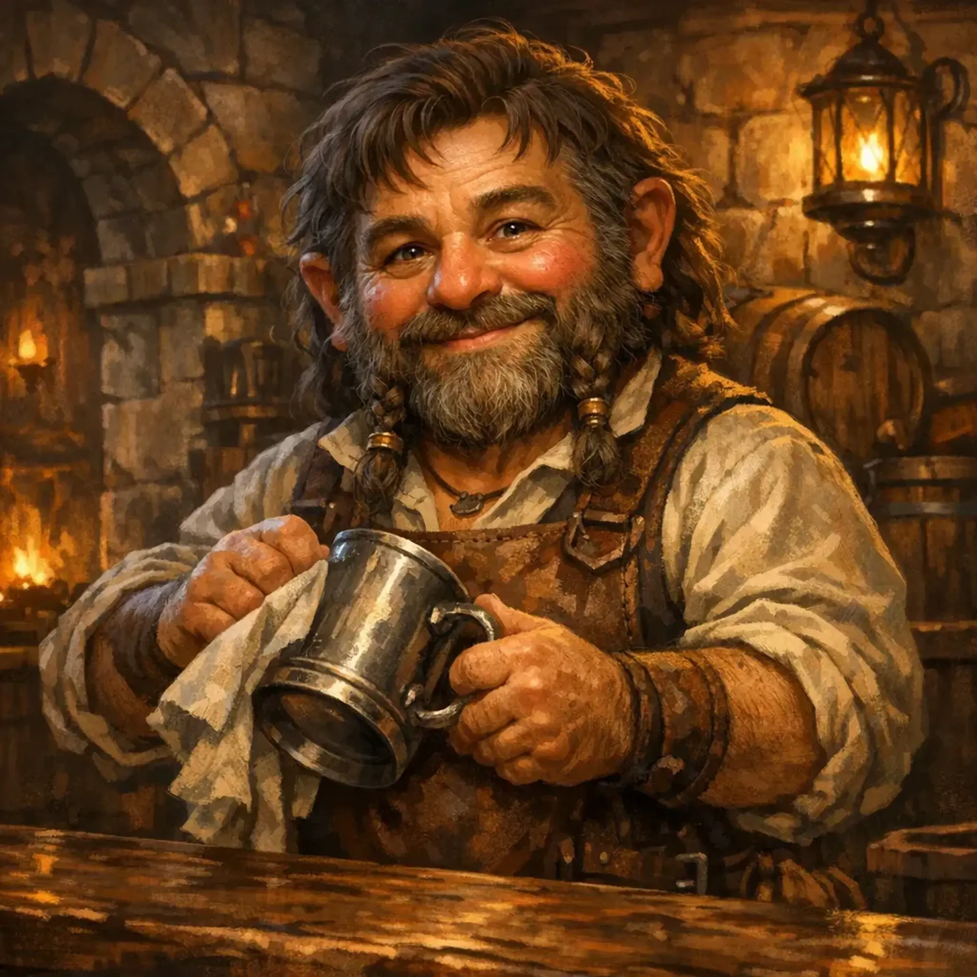The Hearth and Hemlock - AI-generated fantasy Tavern