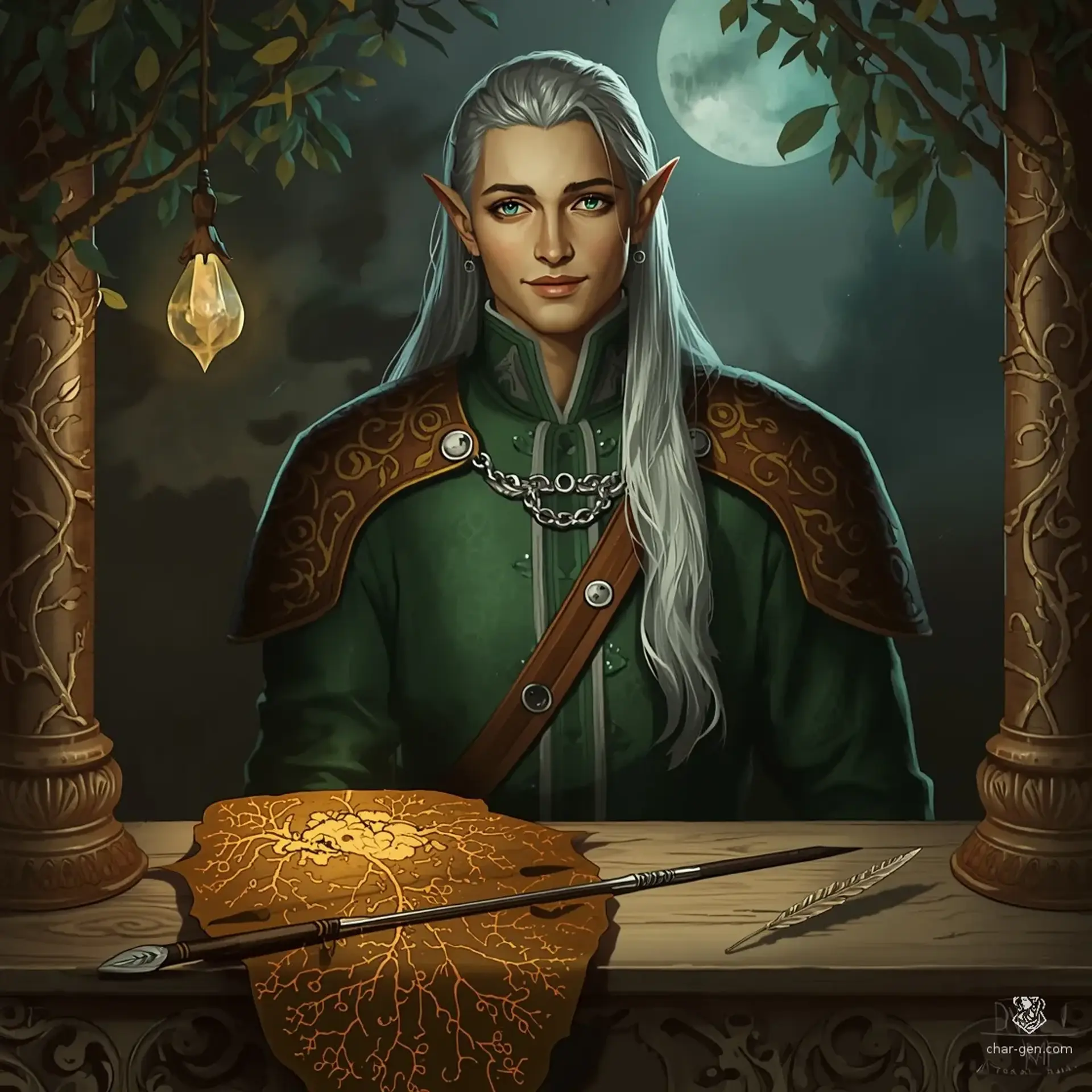 Valerius Moonbrook - AI-generated fantasy NPC