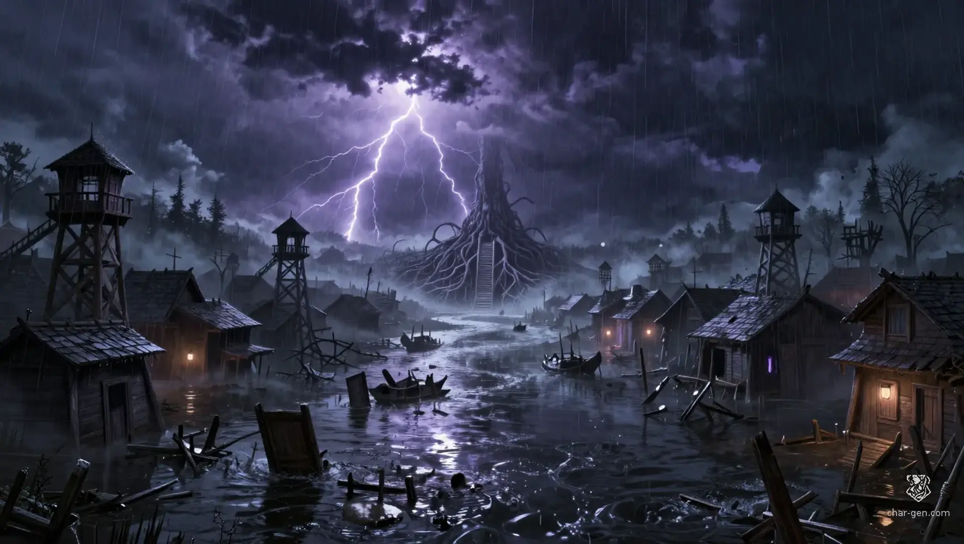 The Sky's Open Wound - AI-generated fantasy Quest