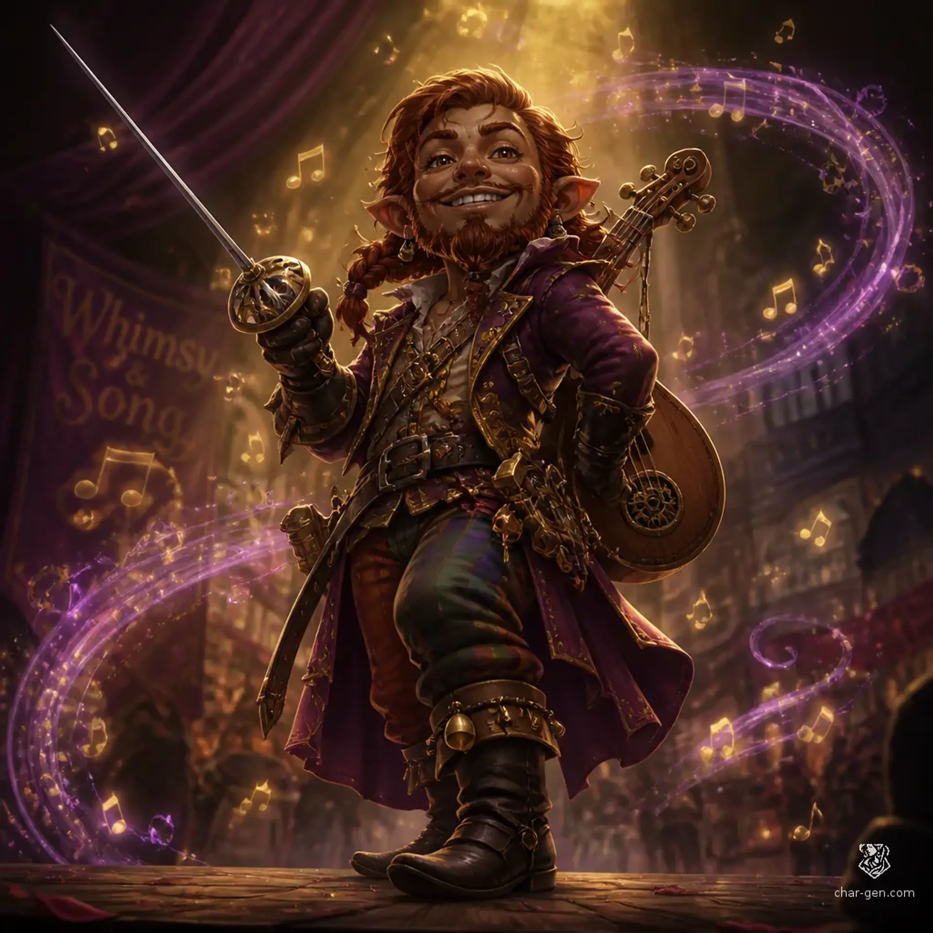 Perrin Olyth - AI-generated fantasy Character