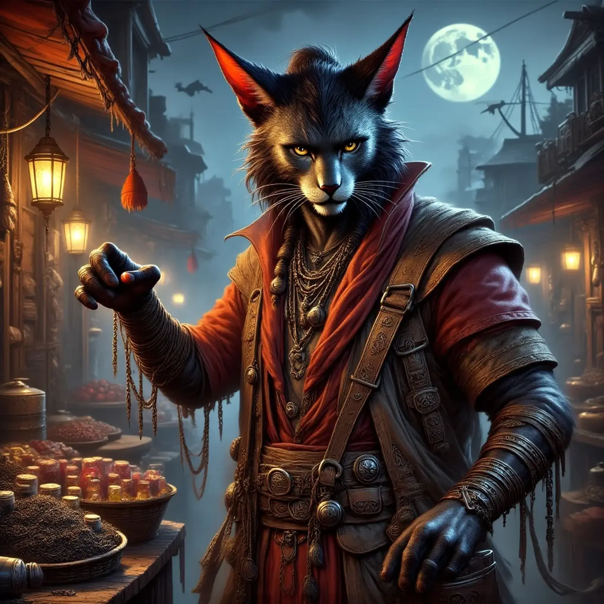 Silk-Veer K'tal - AI-generated fantasy NPC