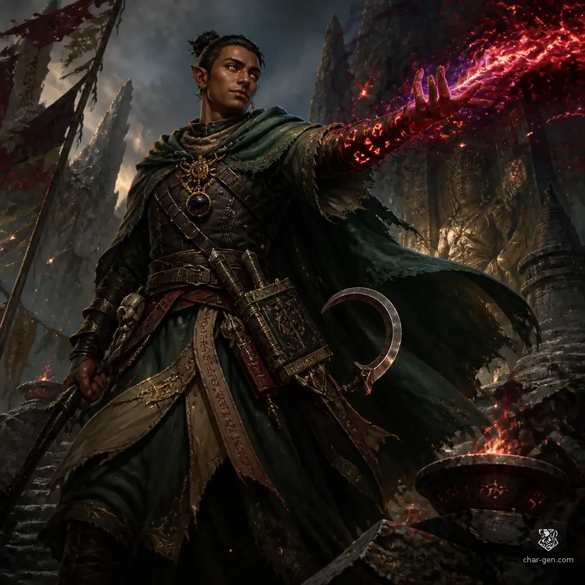 Katik Tzaca - AI-generated fantasy Character