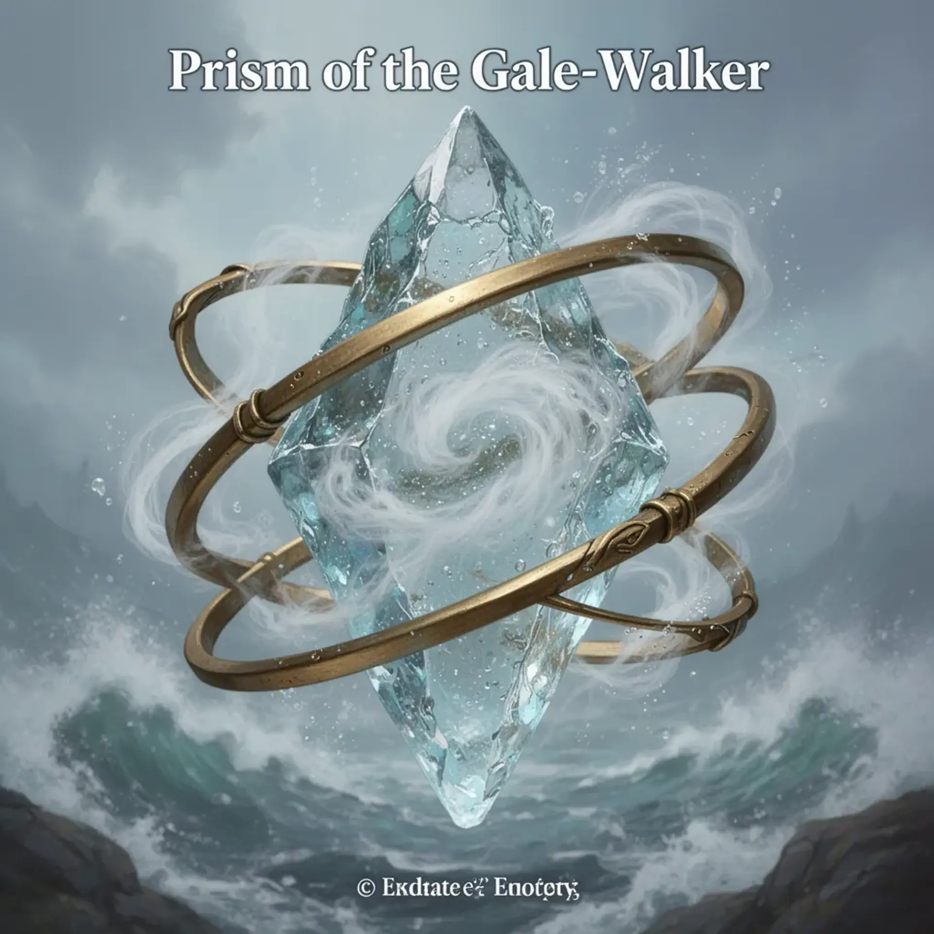 Big Prism of the Gale-Walker - AI-generated fantasy Magic Item
