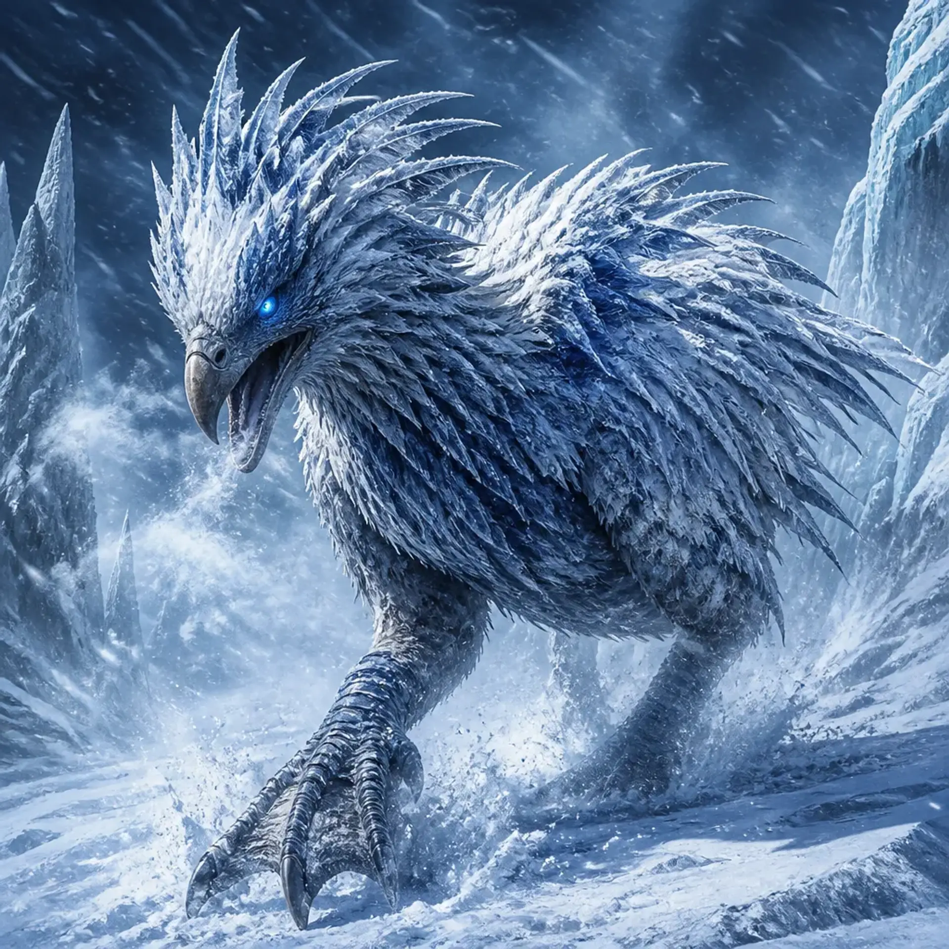 Eisläufer - AI-generated fantasy Monster