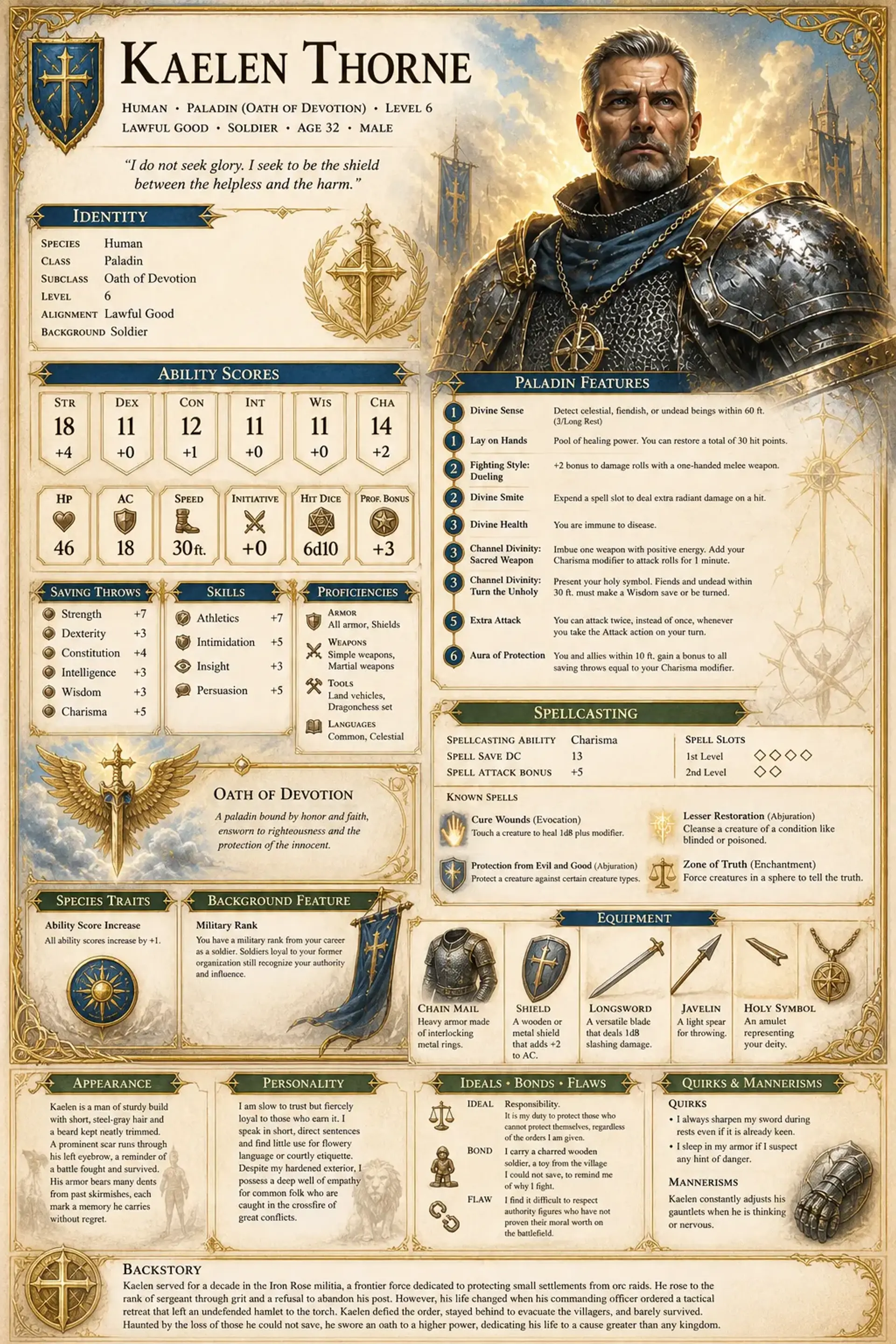 Character Sheet