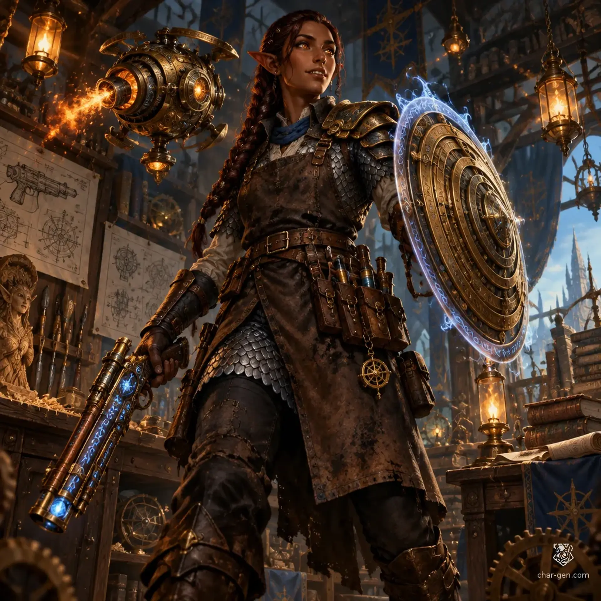 Finan Aderva - AI-generated fantasy Character