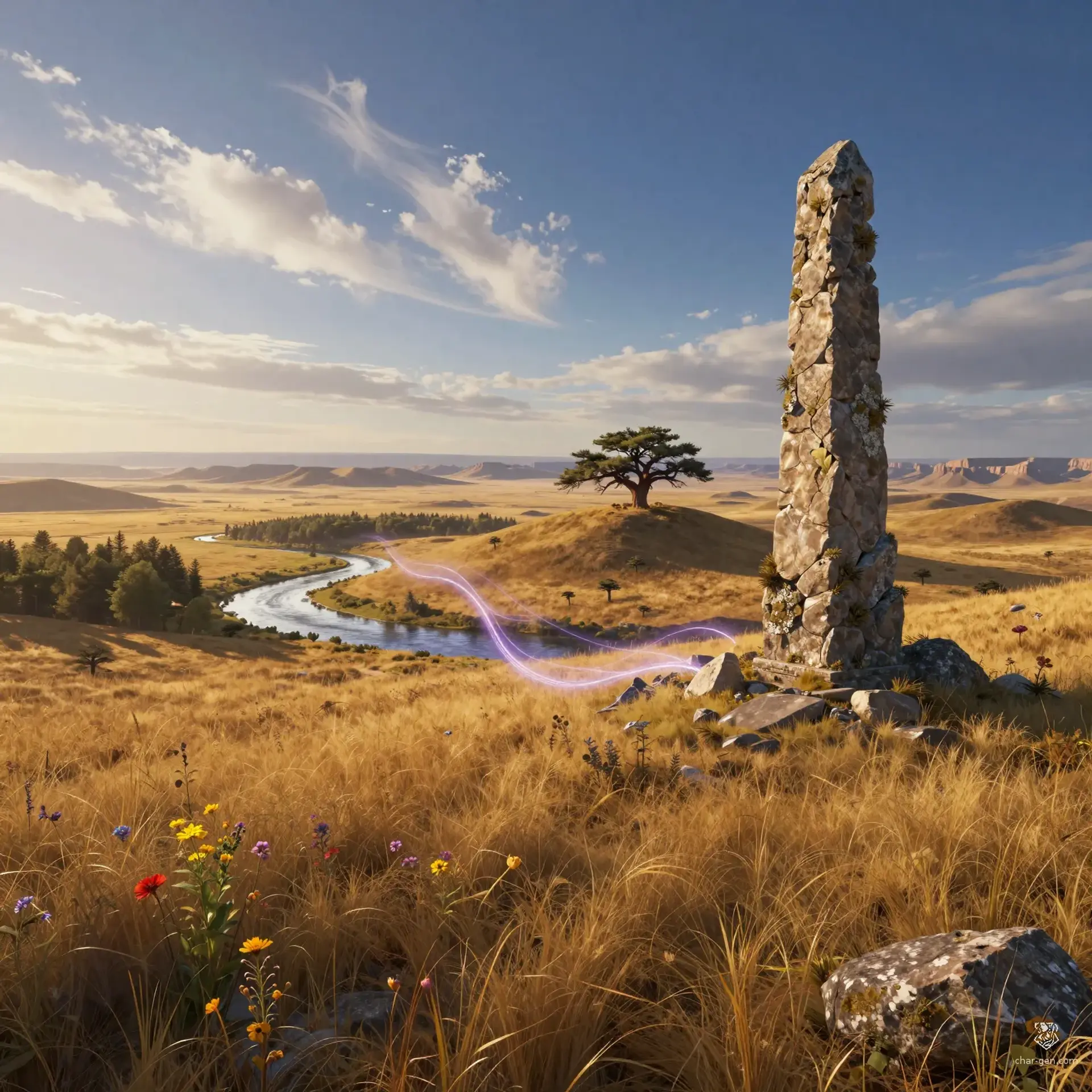The Windswept Marches - AI-generated fantasy Region