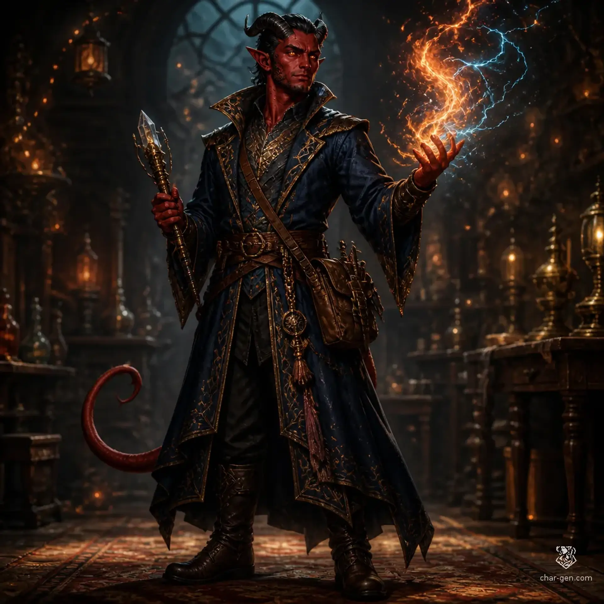 Kael Voss - AI-generated fantasy Character
