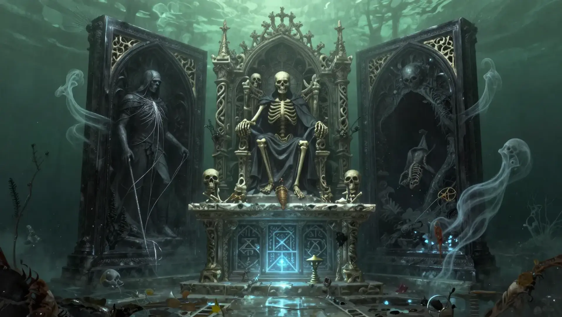 Der sinkende Triptychon des Myrkul - AI-generated fantasy Puzzle