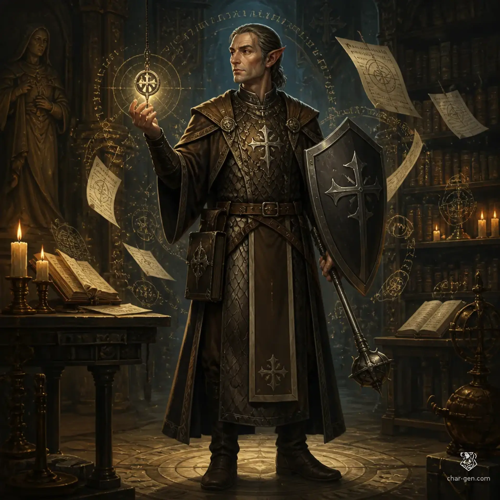 Lucian Blackwell - AI-generated fantasy Character