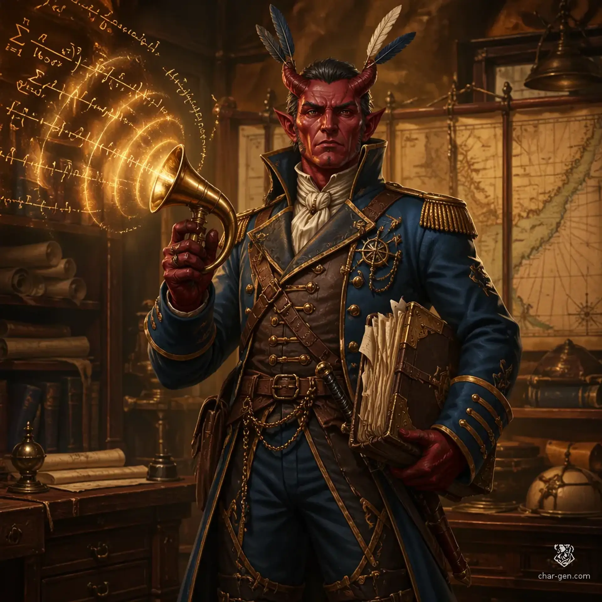 Malphas Inkslip Vane - AI-generated fantasy Character