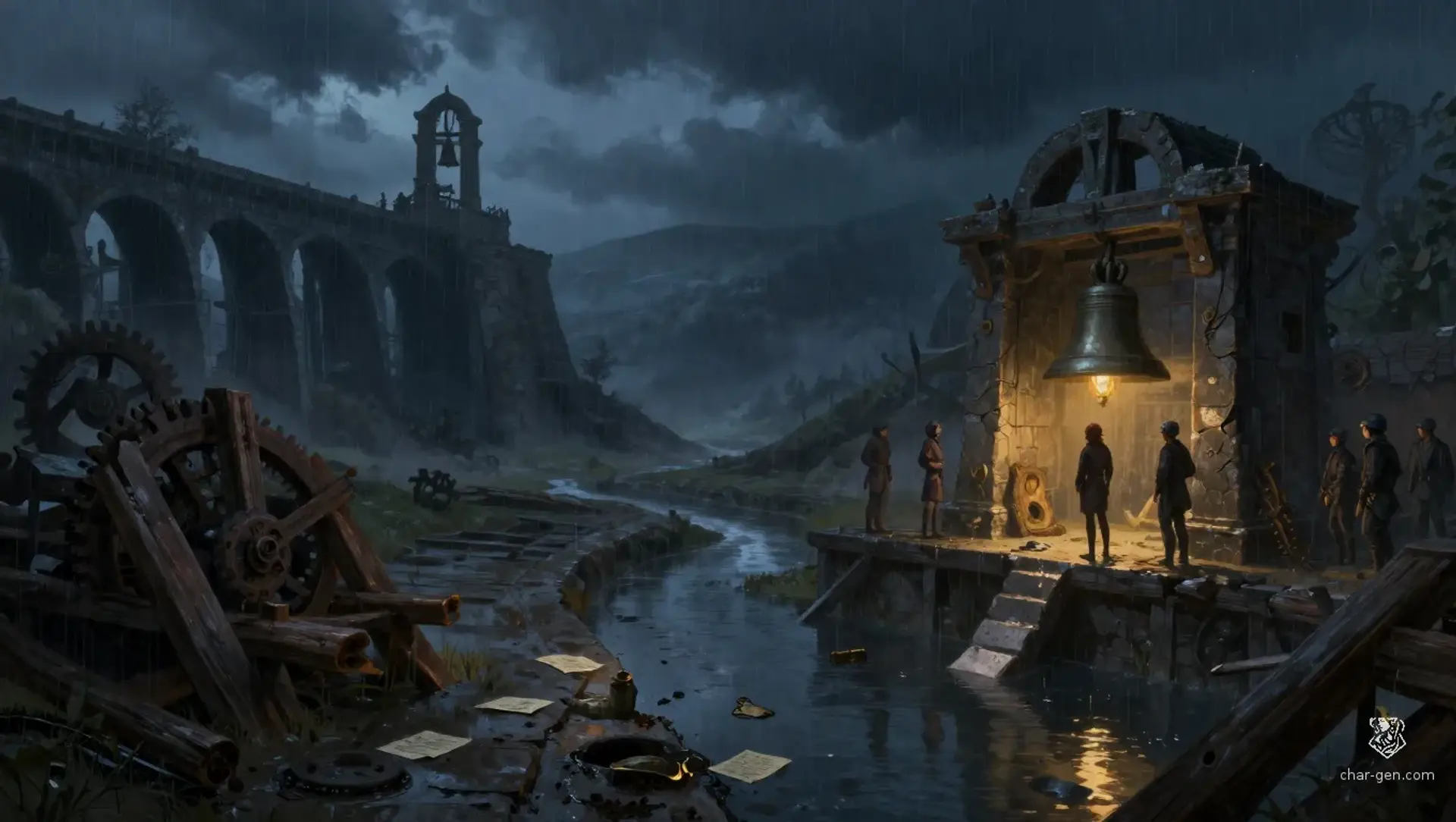 The Bell Beneath the Rain