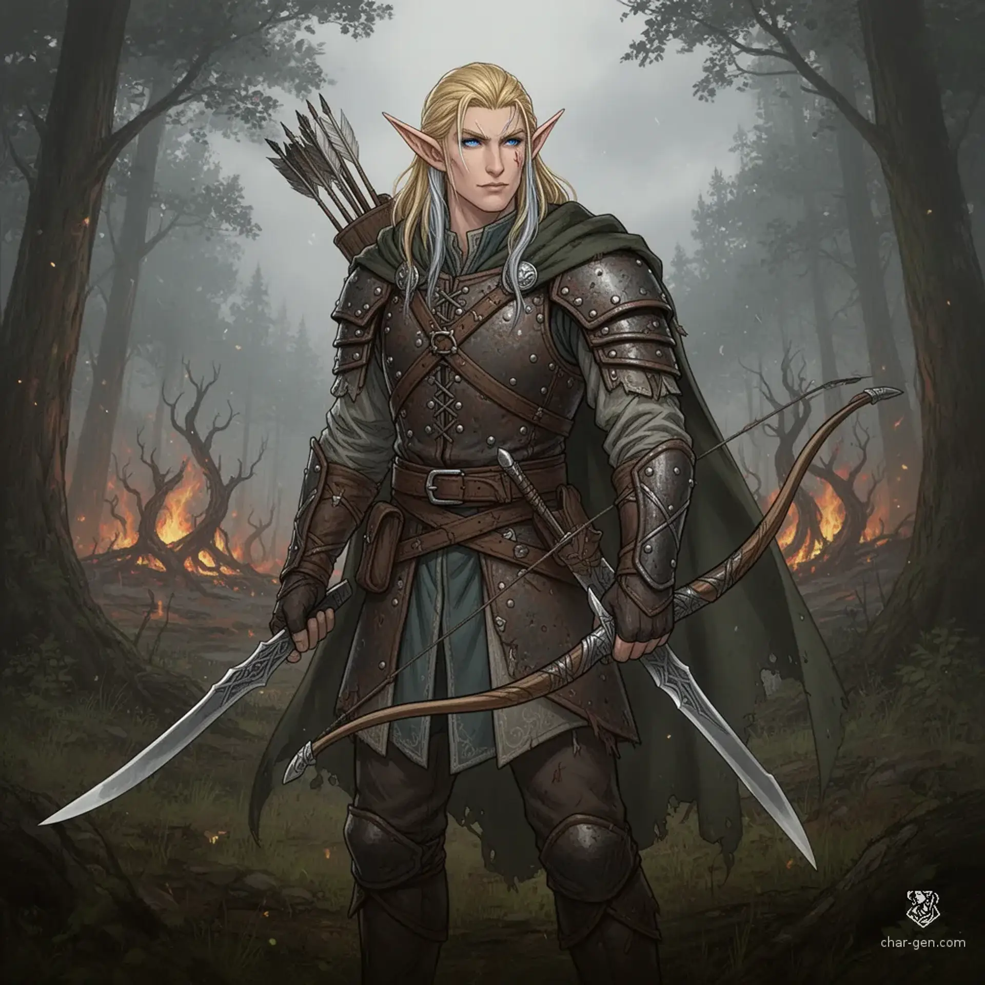 Valerius Sylvaranth - AI-generated fantasy NPC