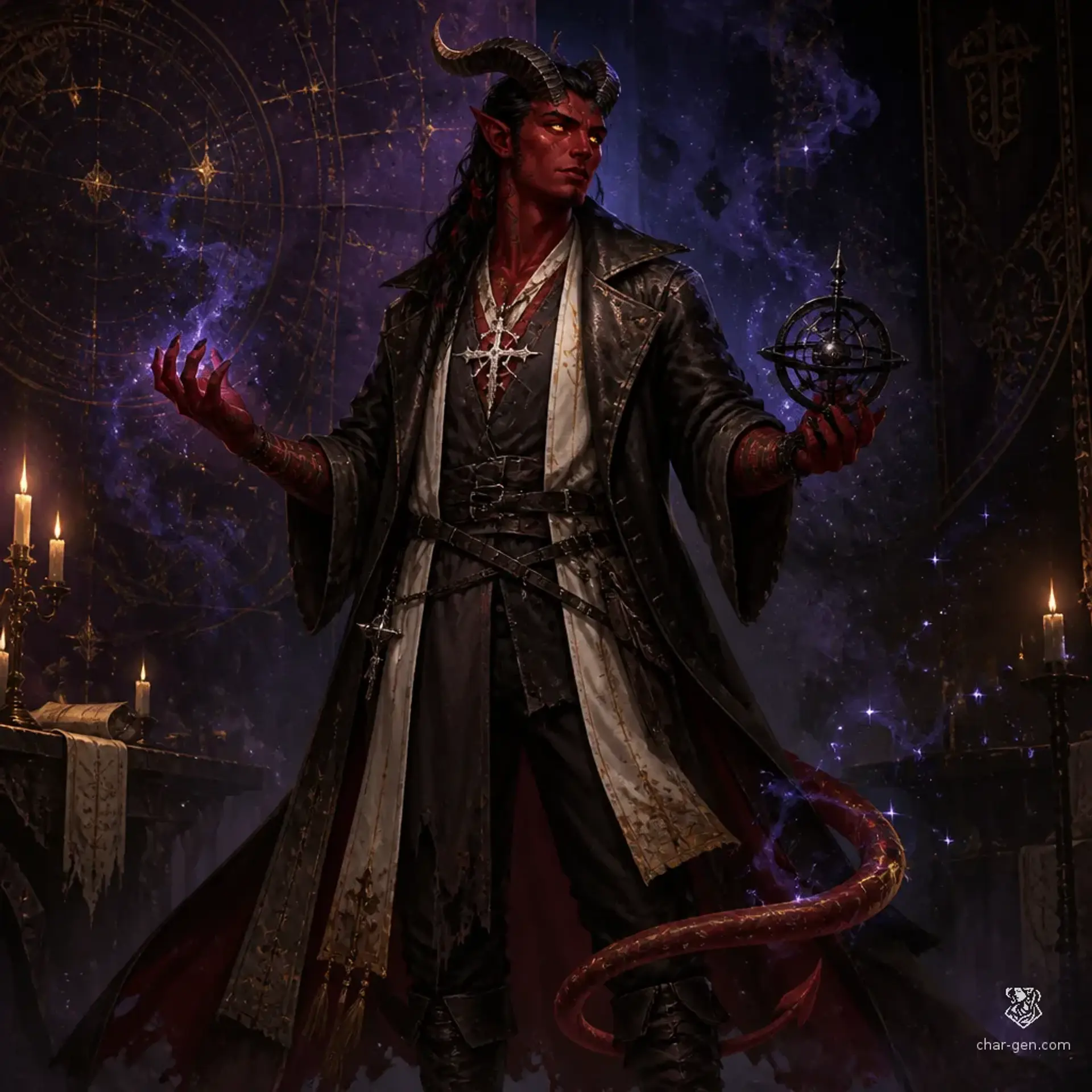 Veyr Malach - AI-generated fantasy Character