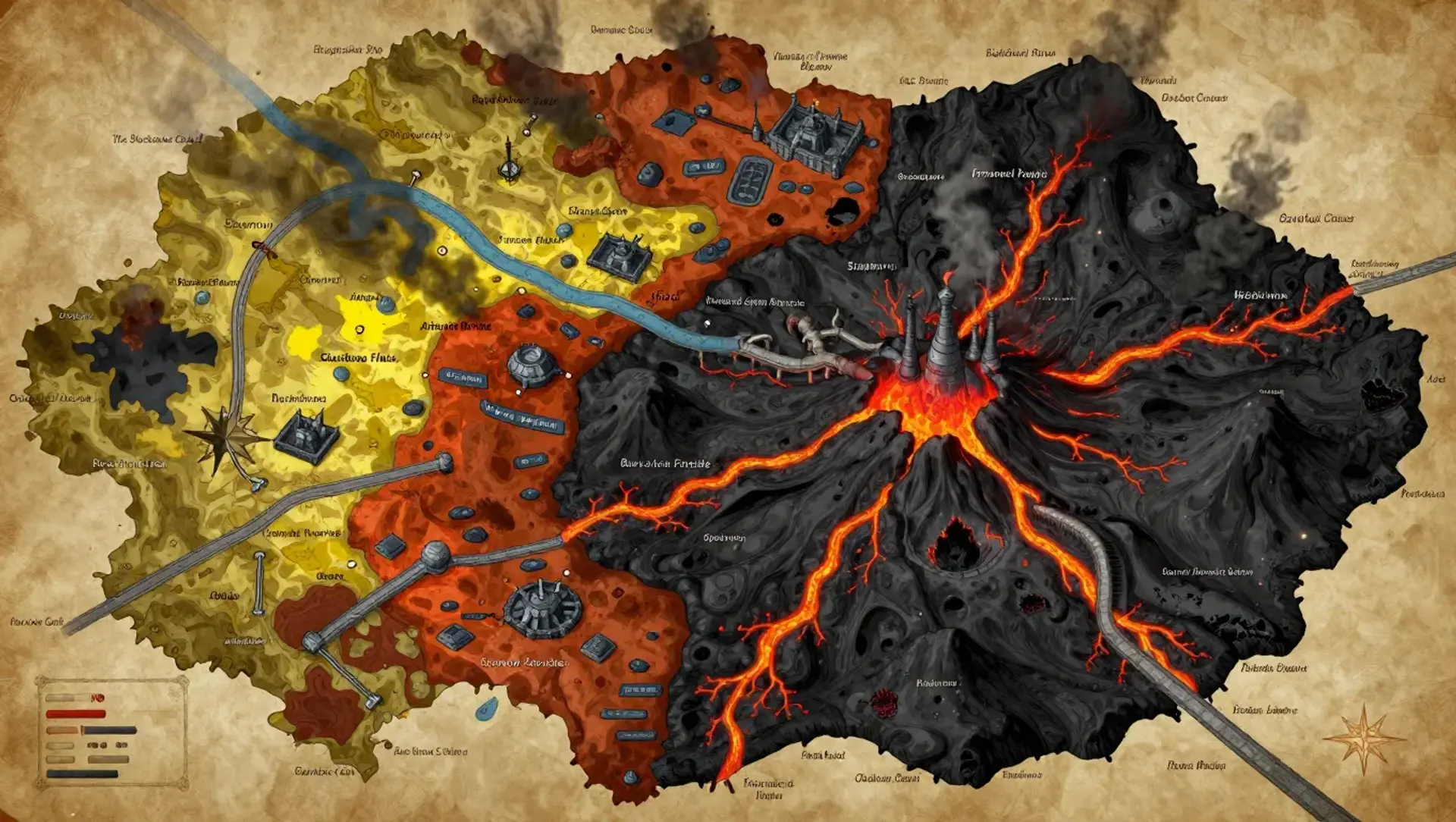 House Charirix: The Obsidian Furnace and Magma Fields
