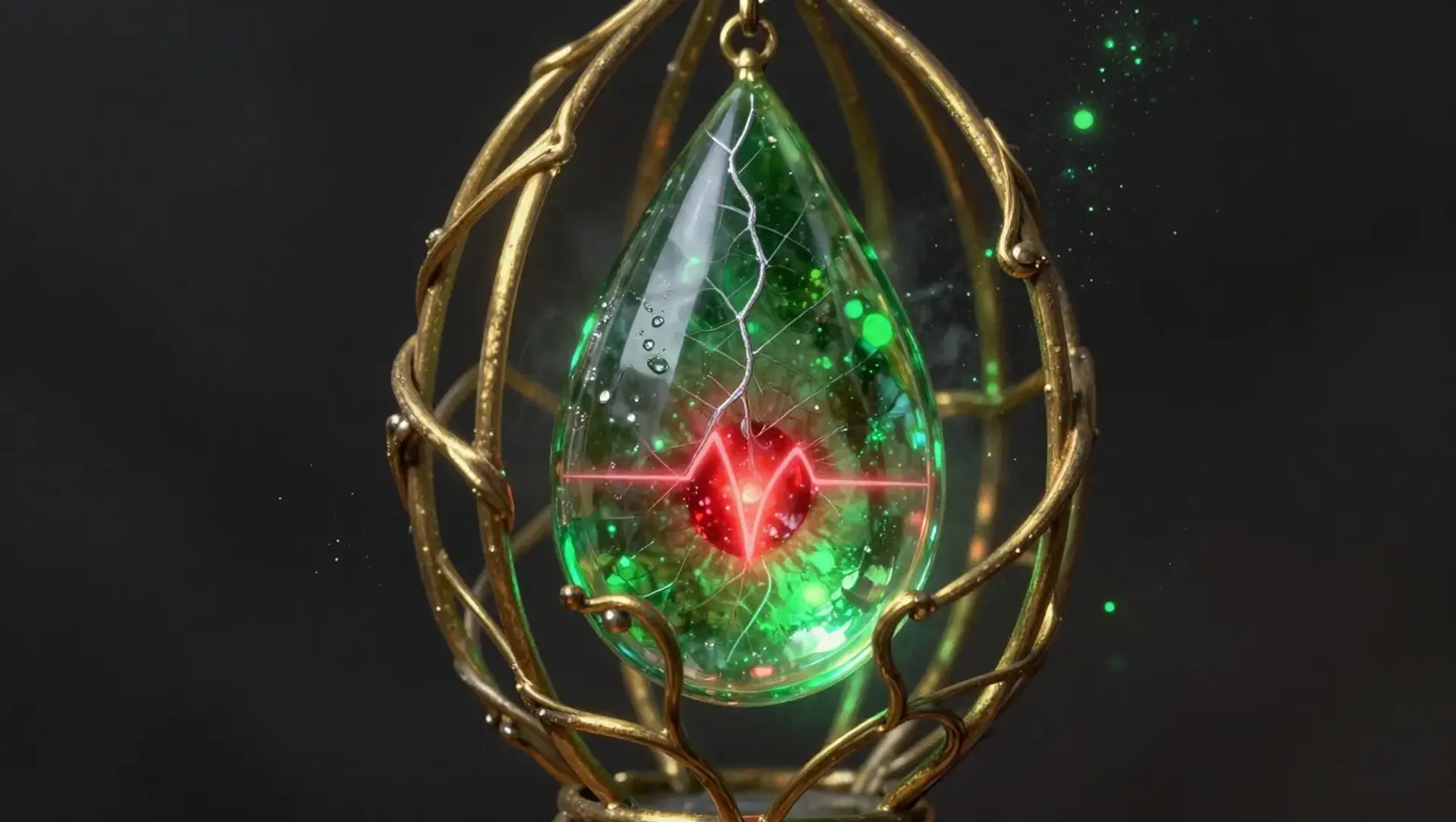 Heartglass Charm of the Borrowed Pulse