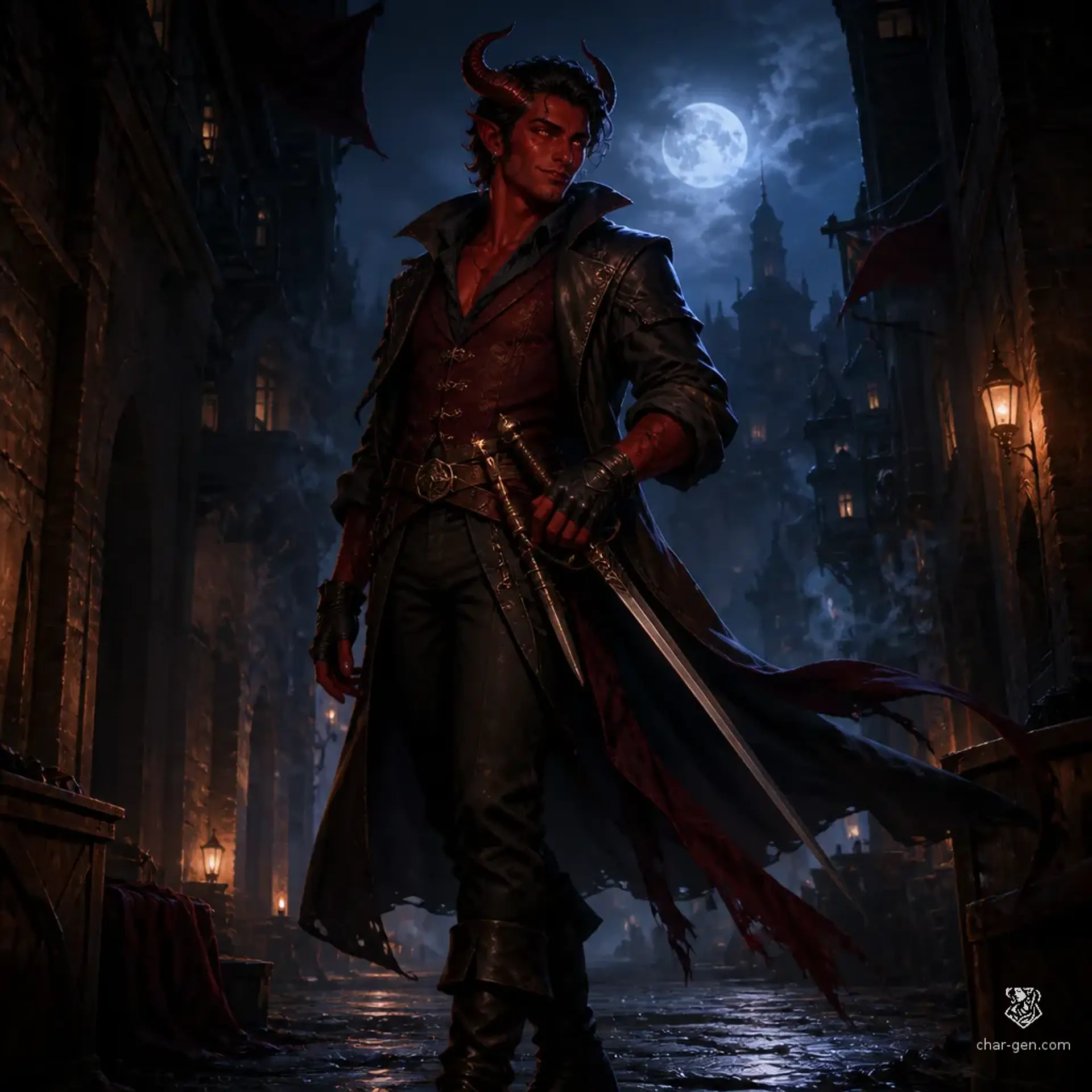Kael - AI-generated fantasy Character