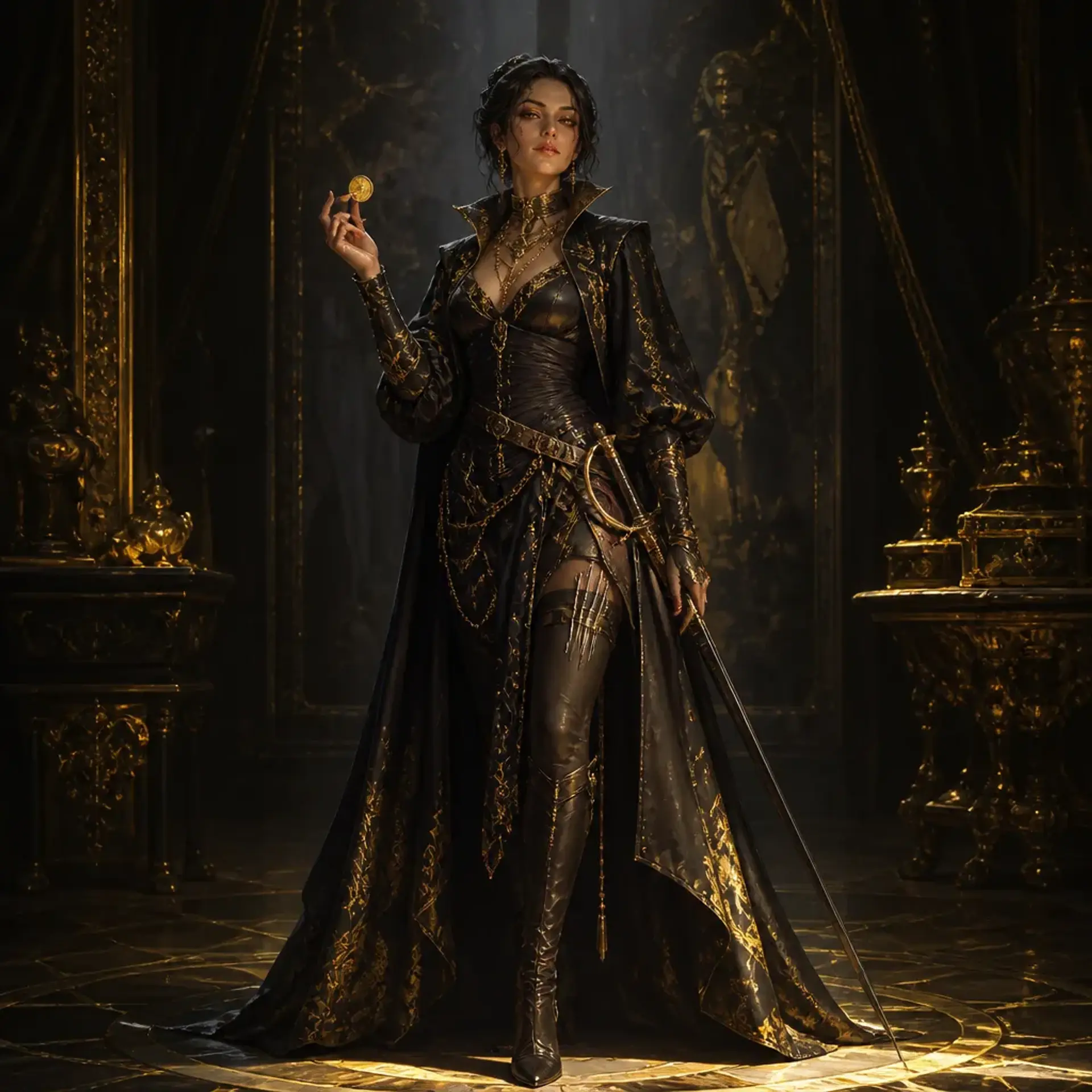 Lysandra 'The Ghost' Vane - AI-generated fantasy Character