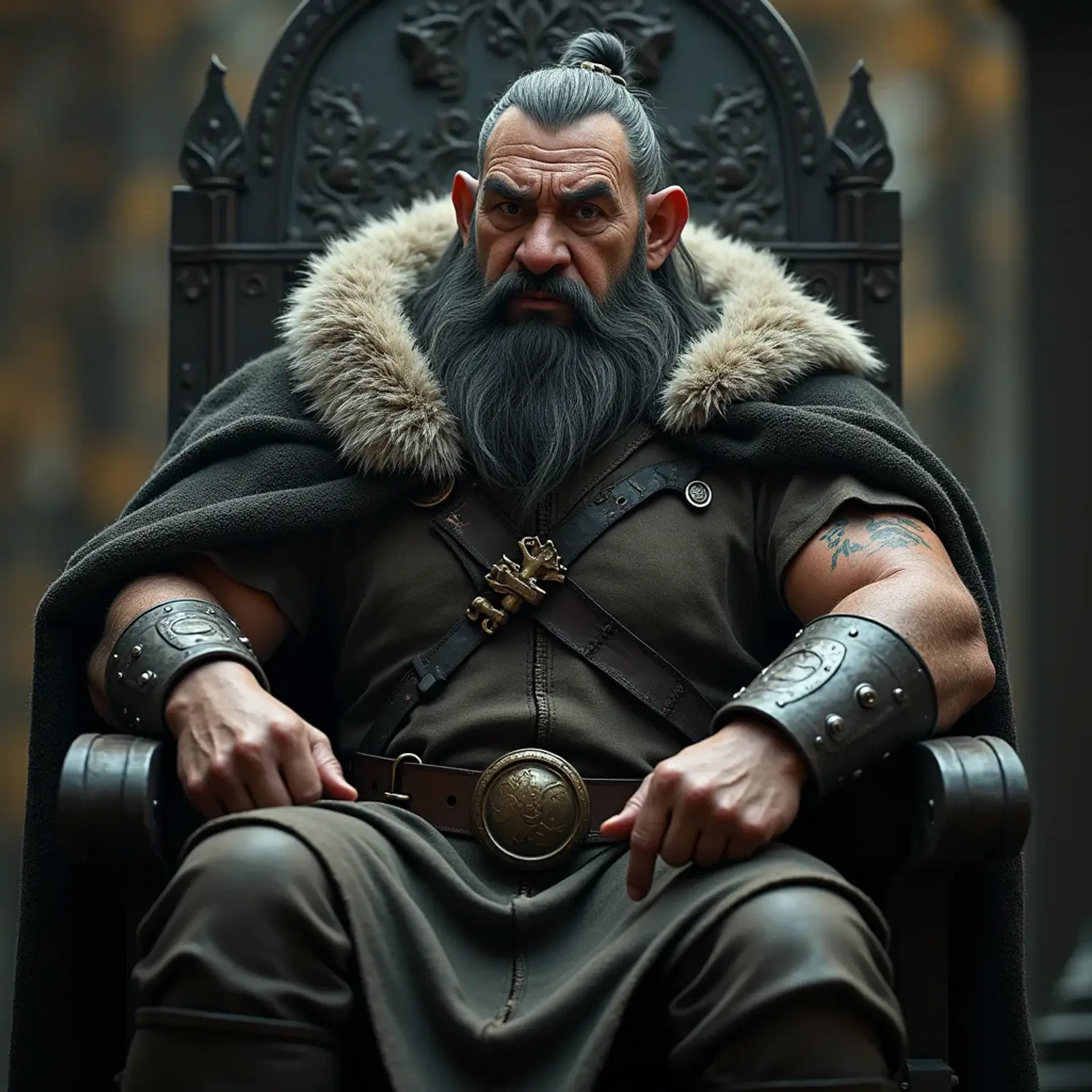 Erkodan: King Harlund Stonehand - AI-generated fantasy NPC
