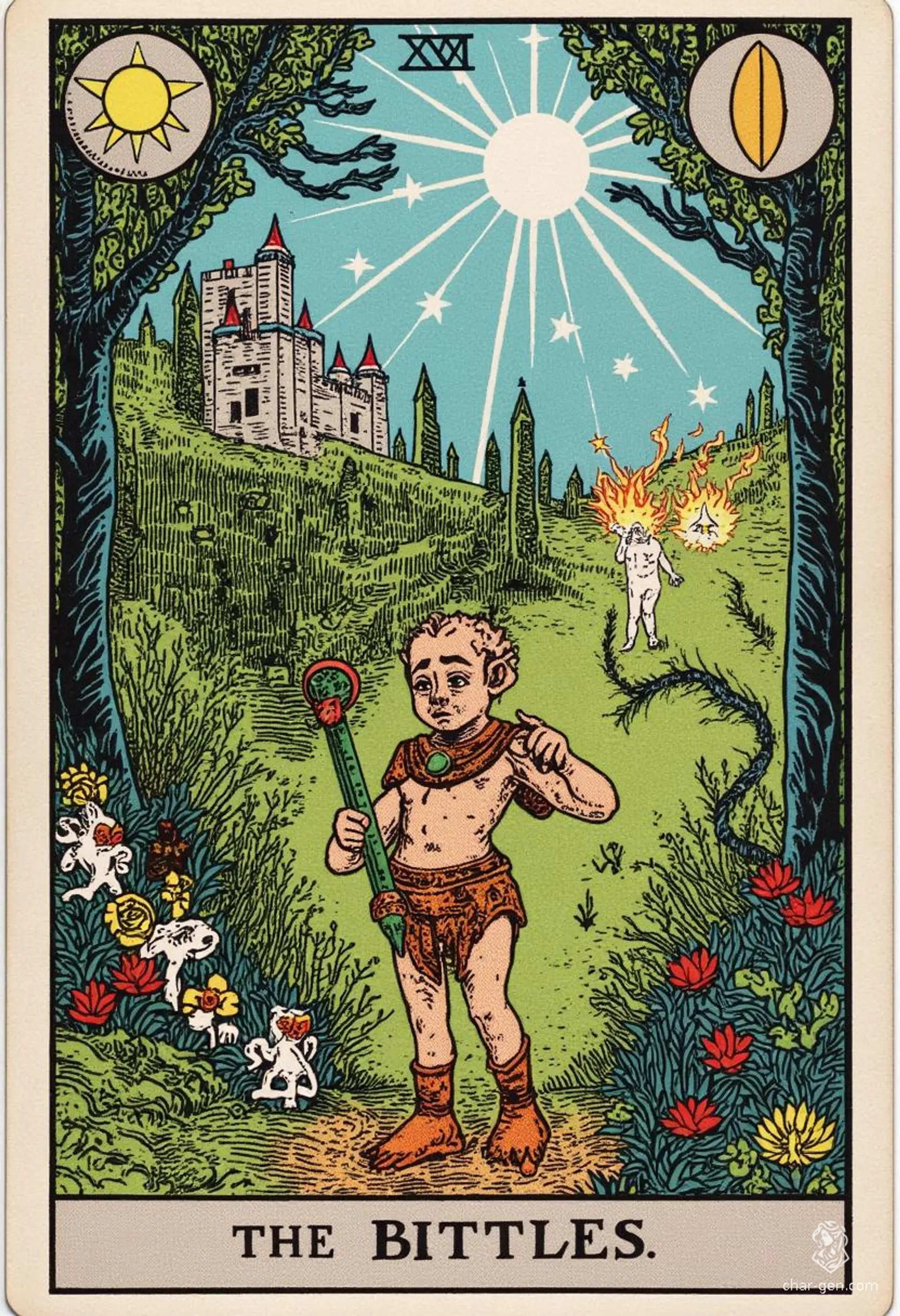 Bittles is a petite goblin rogue, notable for nimble agility and a stealthy demeanor. Clad in intricately detailed leather armor, they wield a slender, green-gemmed dagger with confidence. With a cheeky grin and quick wit, Bittles navigates the shadows, always ready for mischief.