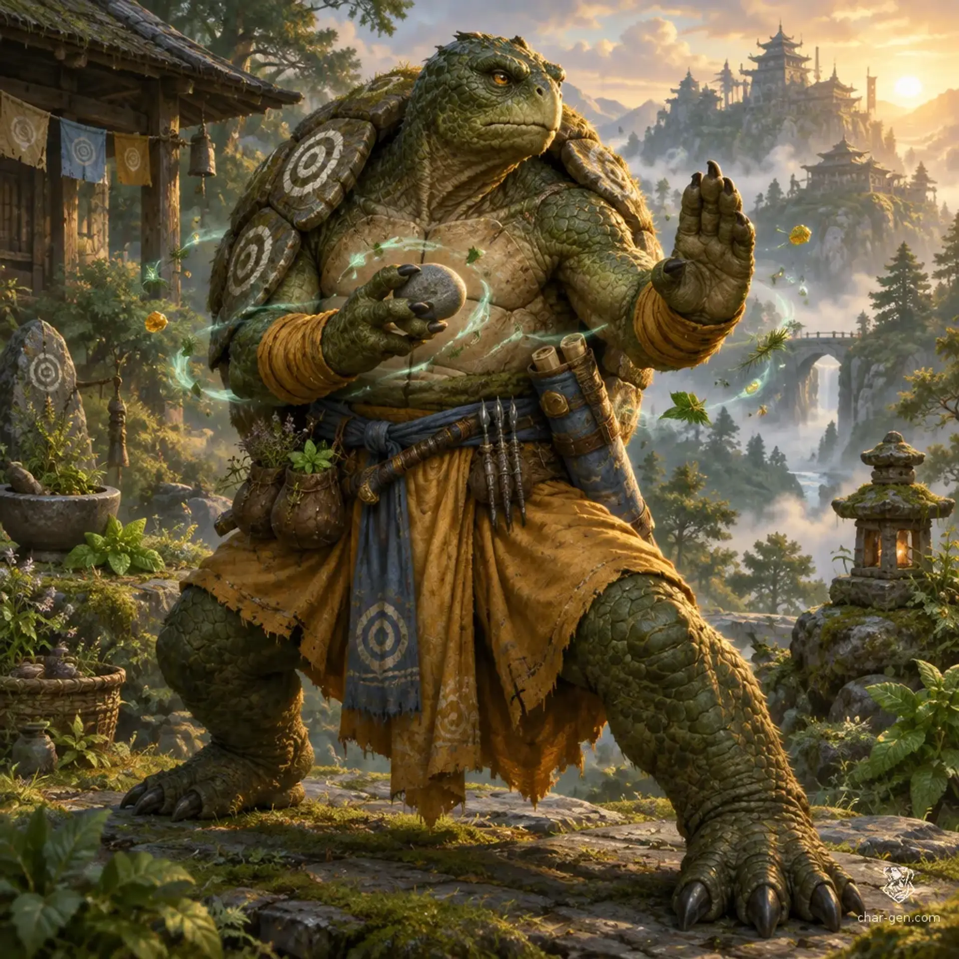 Yang Torbera - AI-generated fantasy Character