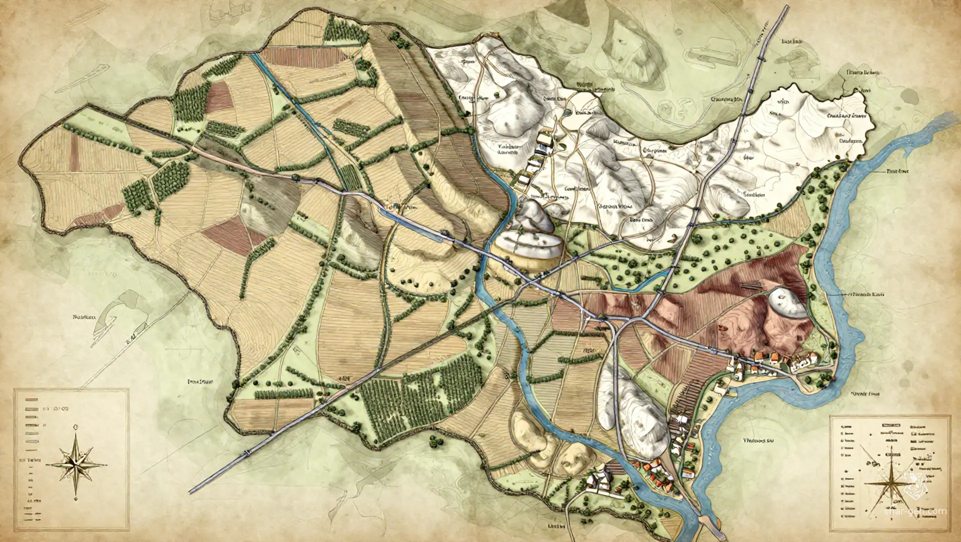 First Mile - AI-generated fantasy Region