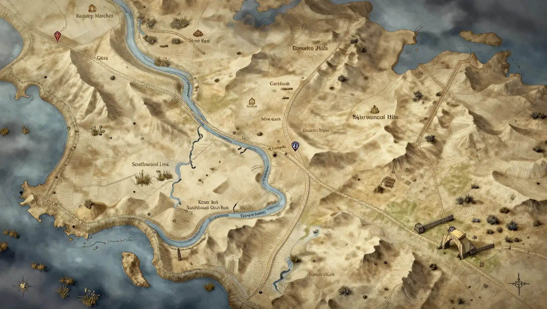 Larkfield - AI-generated fantasy Region