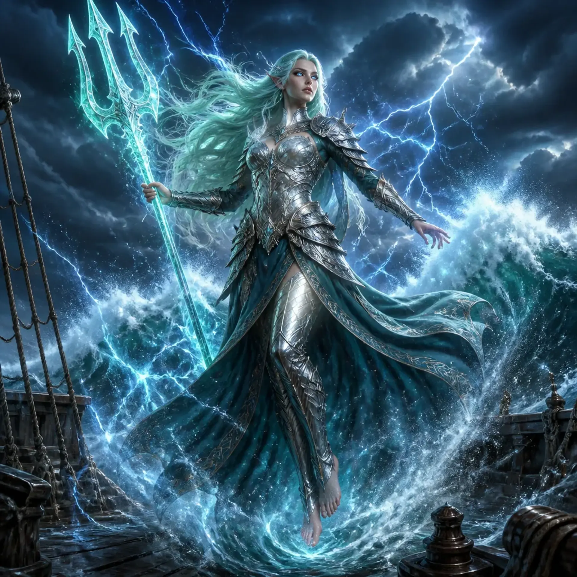 Elowen Stormsinger - AI-generated fantasy Character