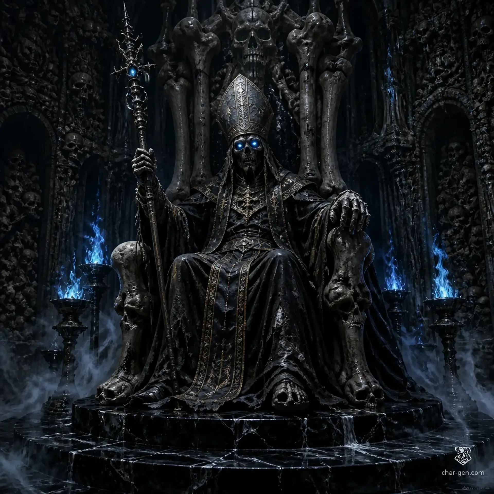 High Priest Malakor - AI-generated fantasy Monster