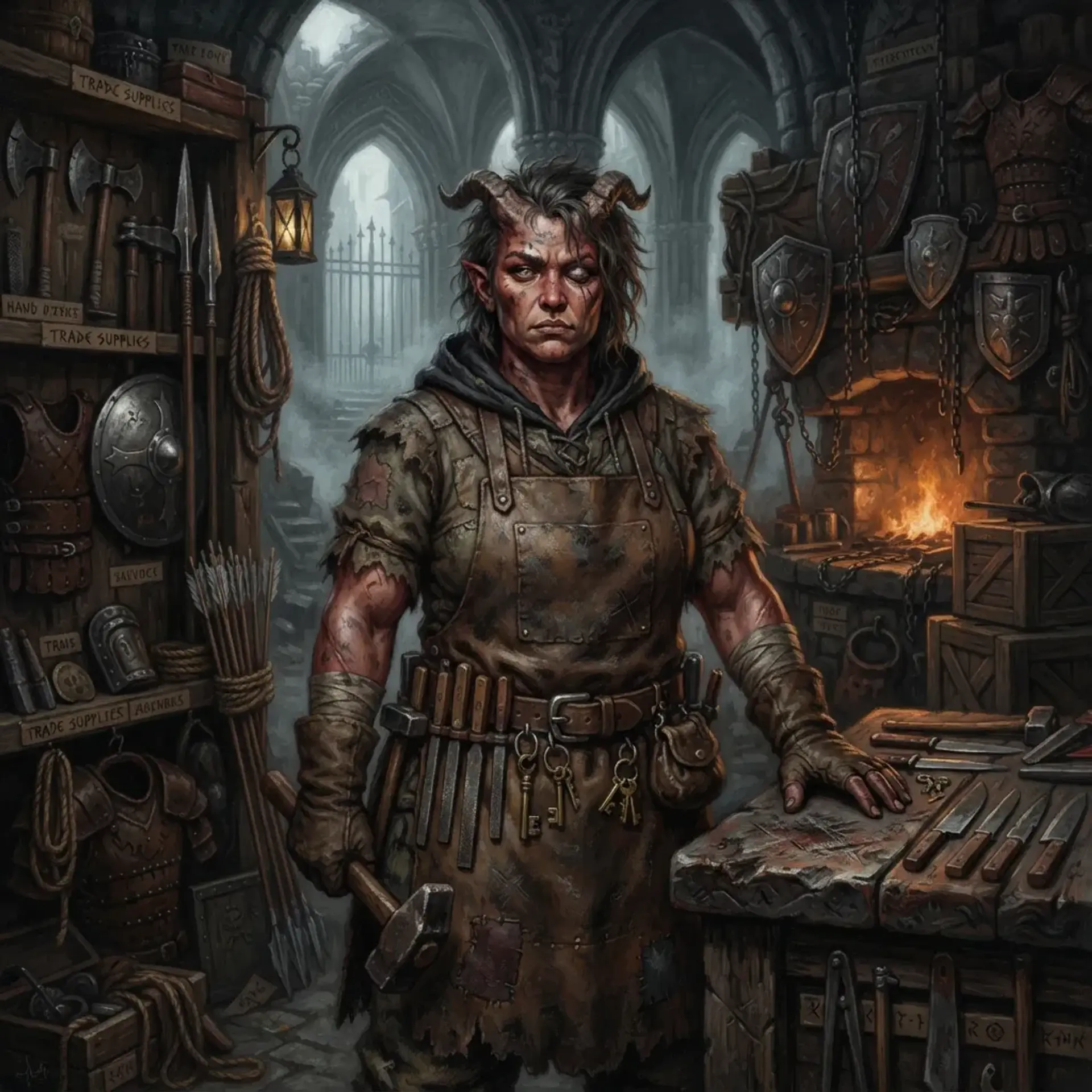 Flint & Furrow - AI-generated fantasy Shop