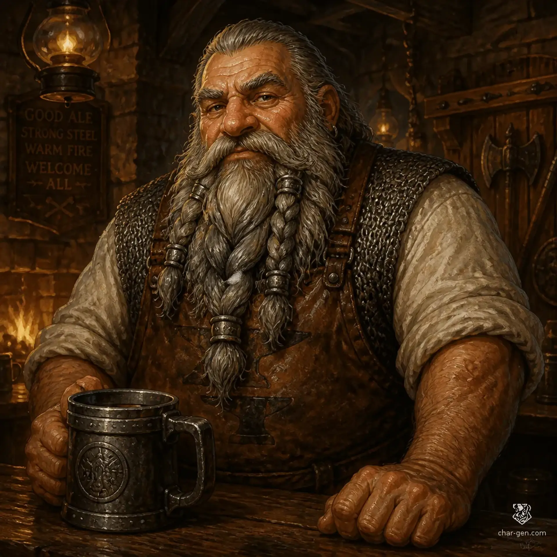 The Iron Tankard - AI-generated fantasy Tavern