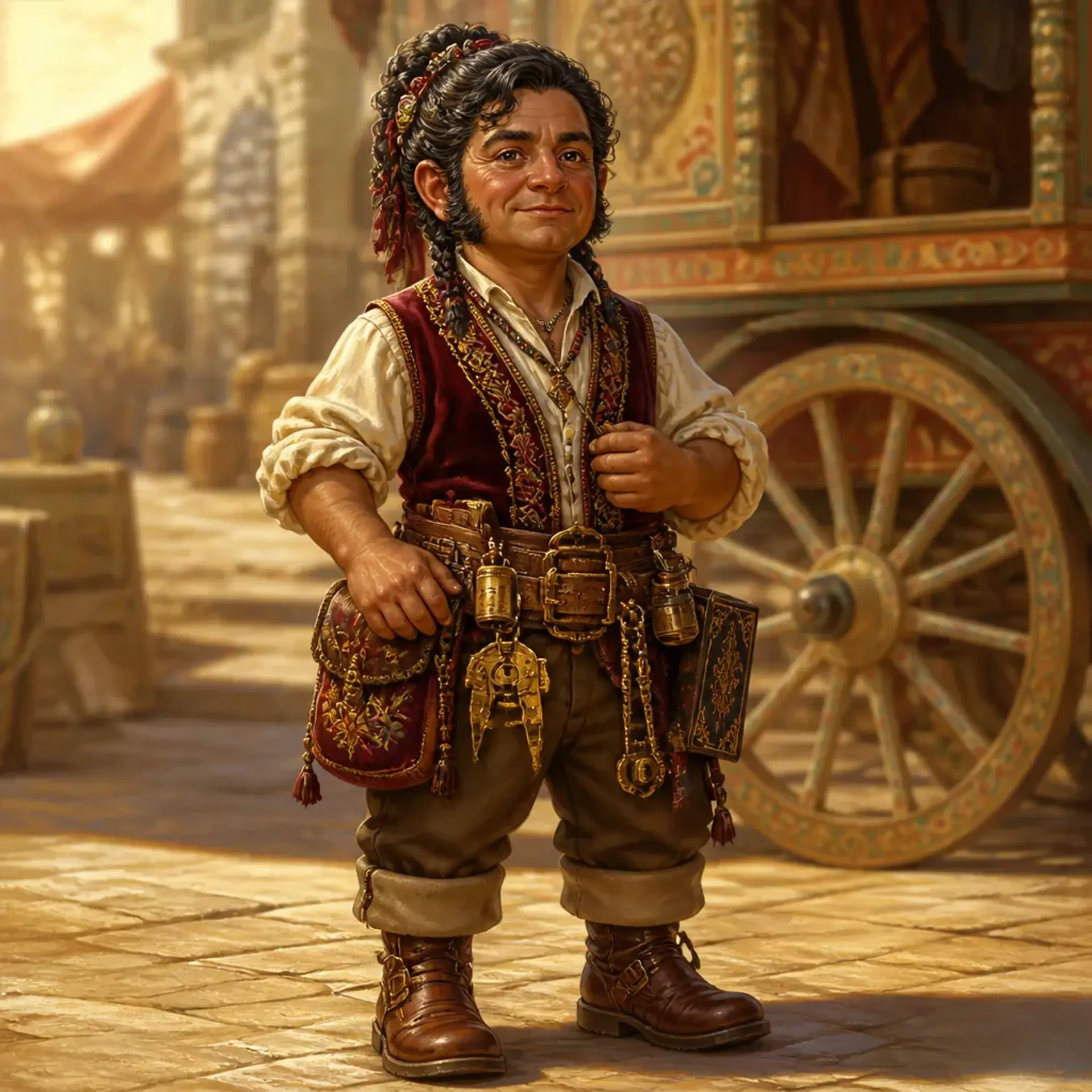 Ivalician Halfling - AI-generated fantasy Species