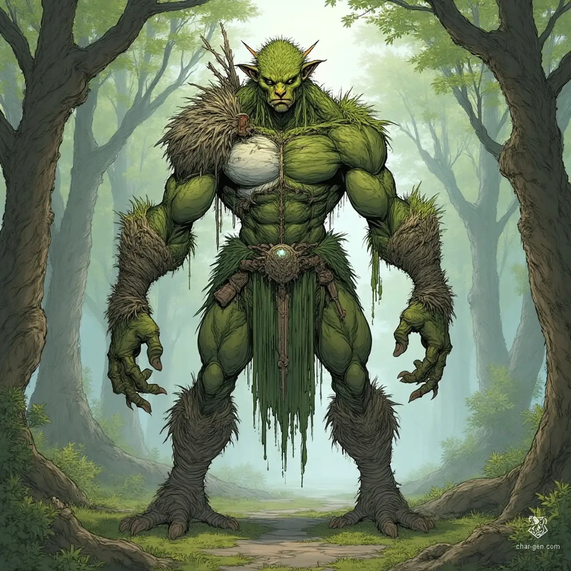 Vernhal of the Riven Bough - AI-generated fantasy NPC