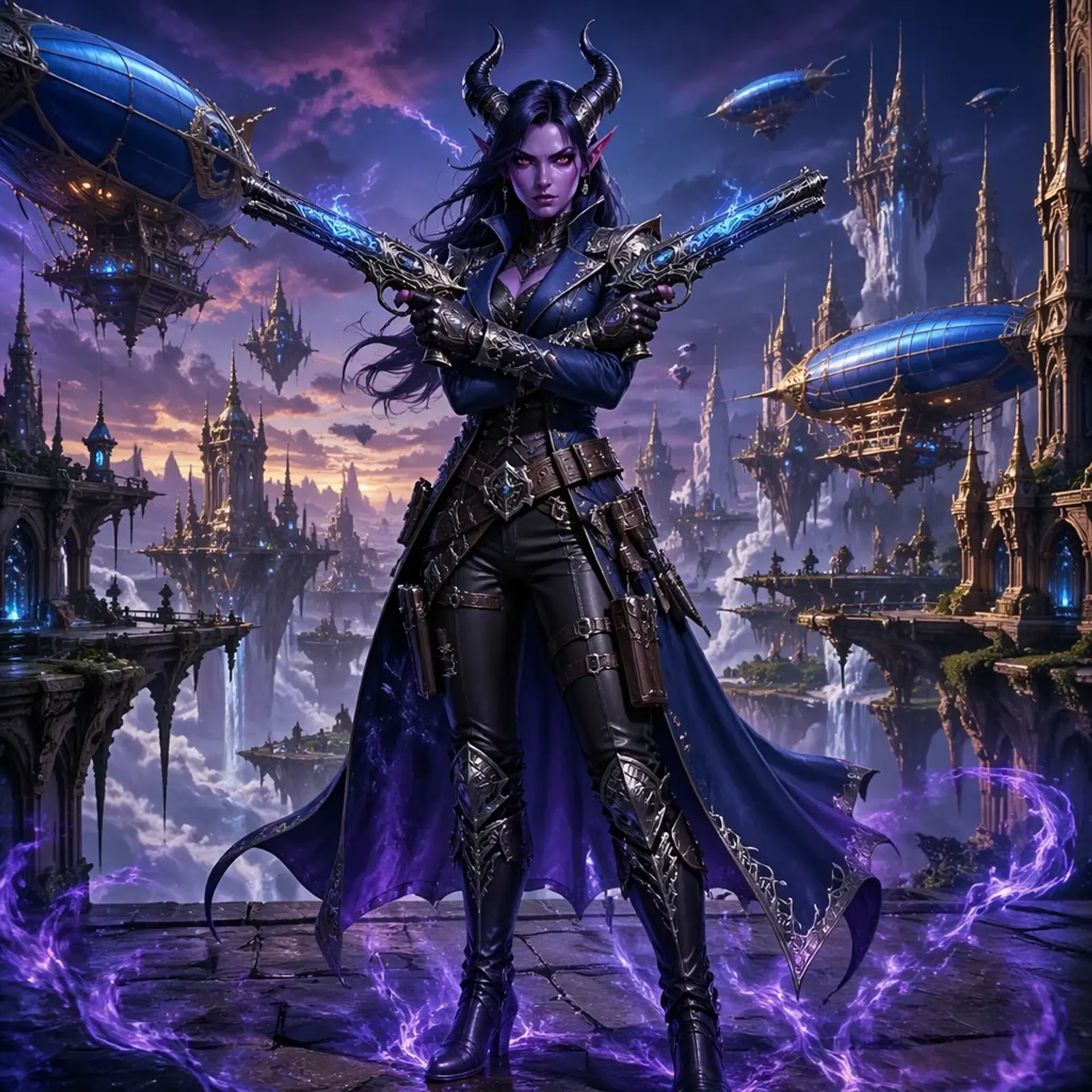 Vespera Nix - AI-generated fantasy Character