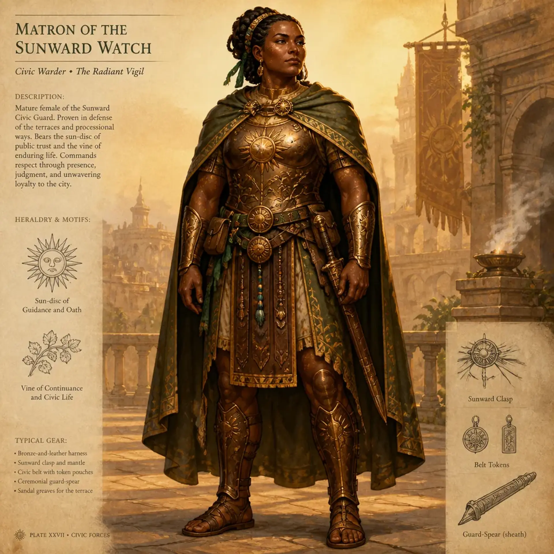Sunshield Matrons - AI-generated fantasy Species