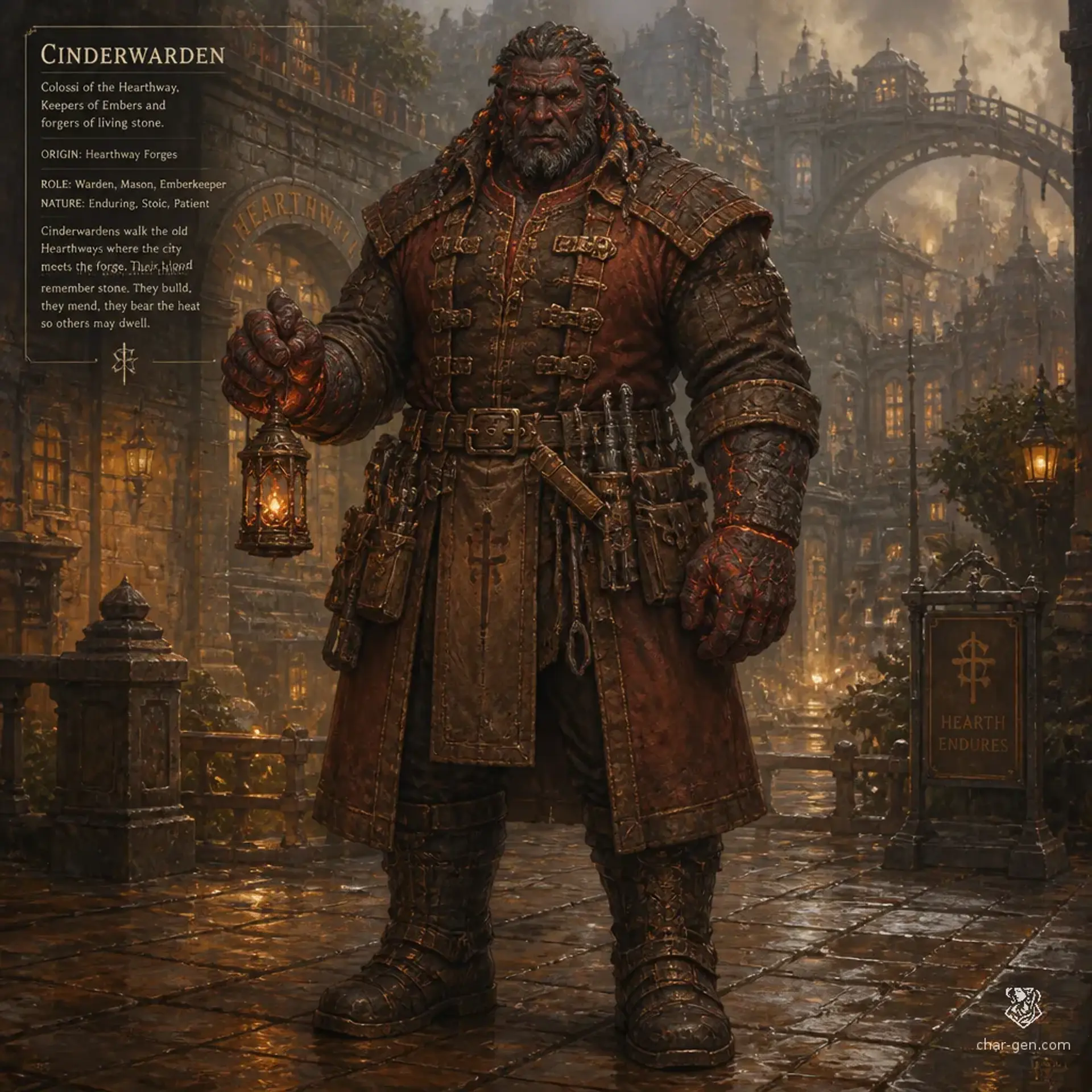 Cinderwarden - AI-generated fantasy Species