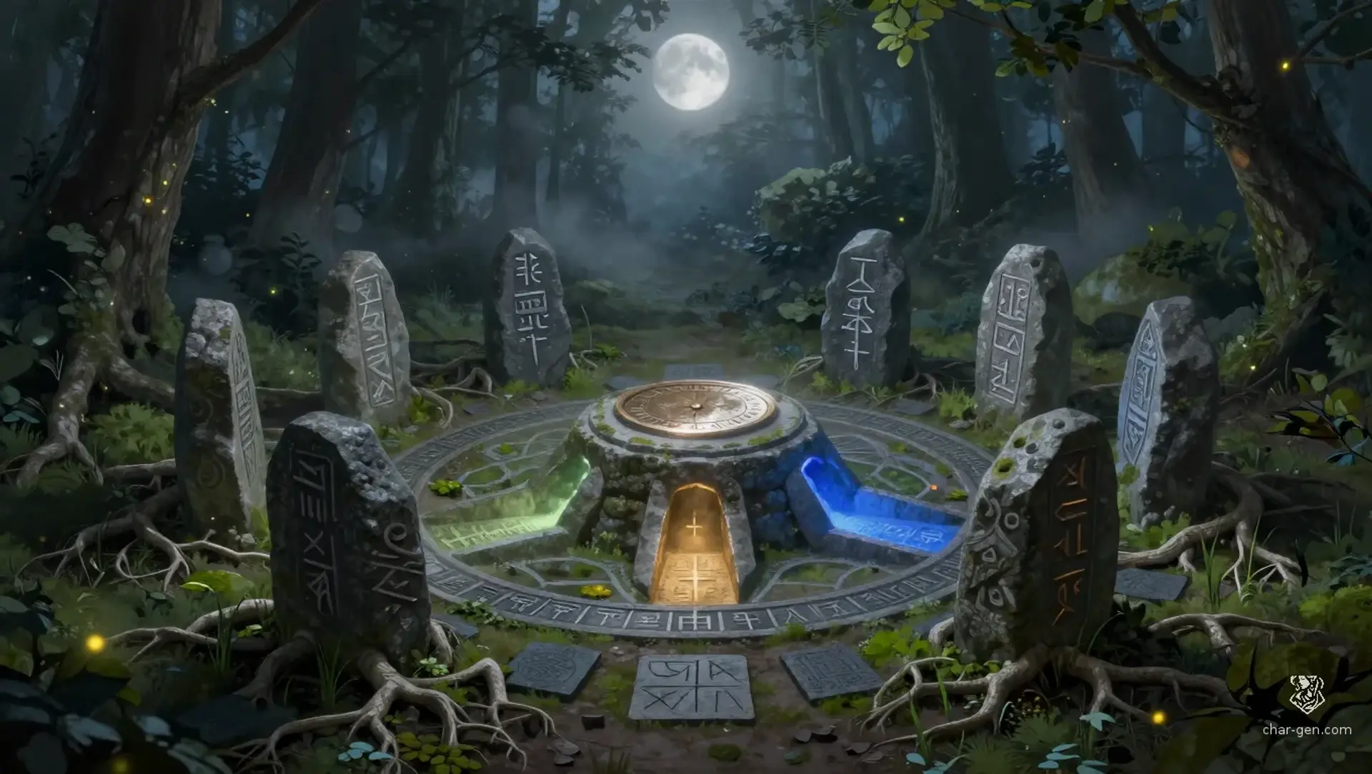 The Moonroot Circle Remembers - AI-generated fantasy Puzzle