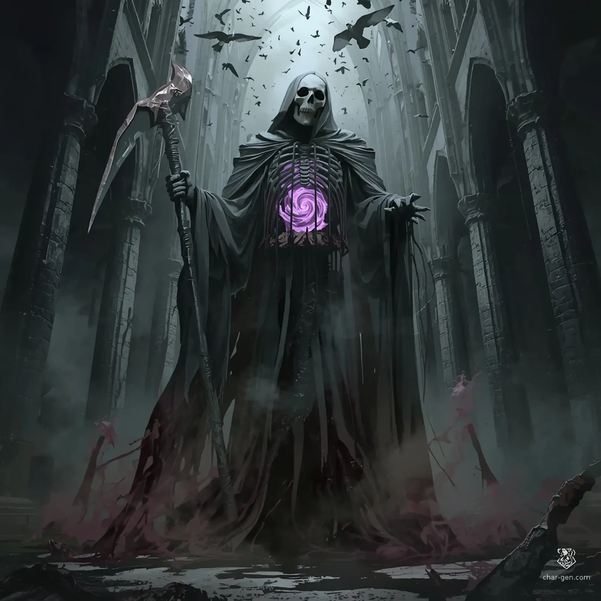 Malphas, Architect of Dread | Fantasy Monster Generated by CharGen