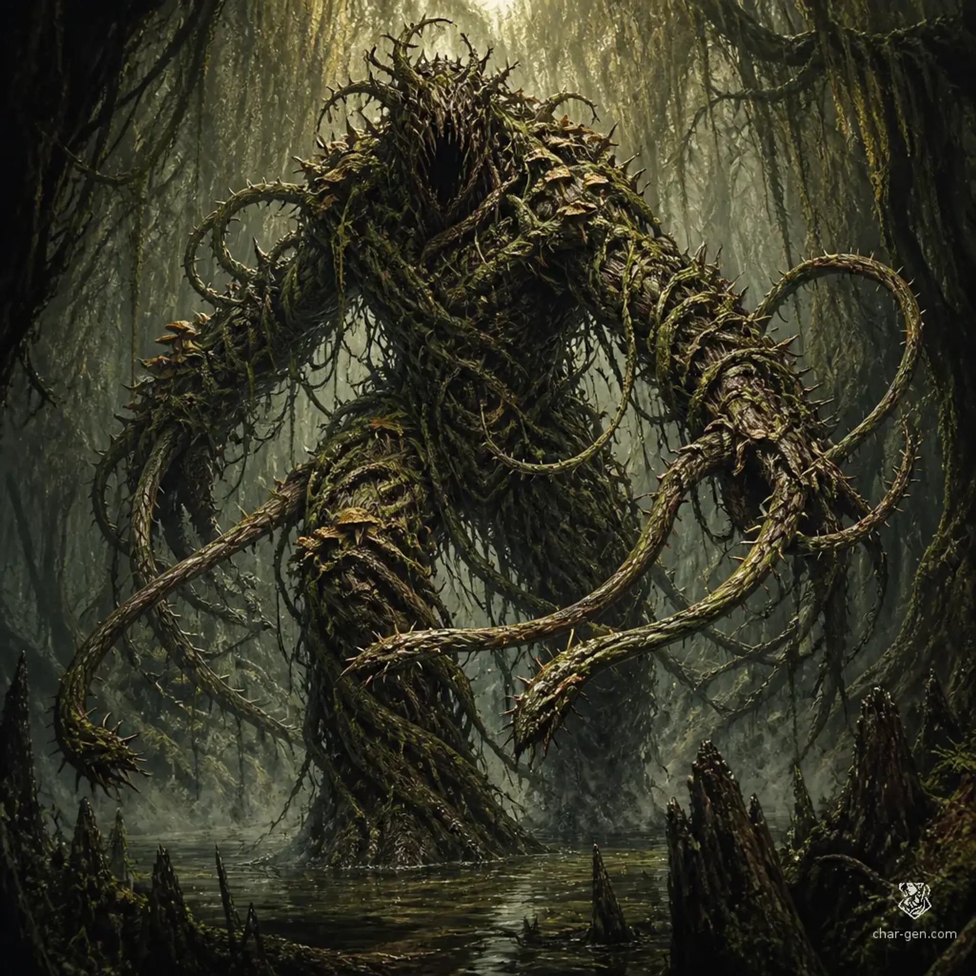 vine blight - AI-generated fantasy Monster