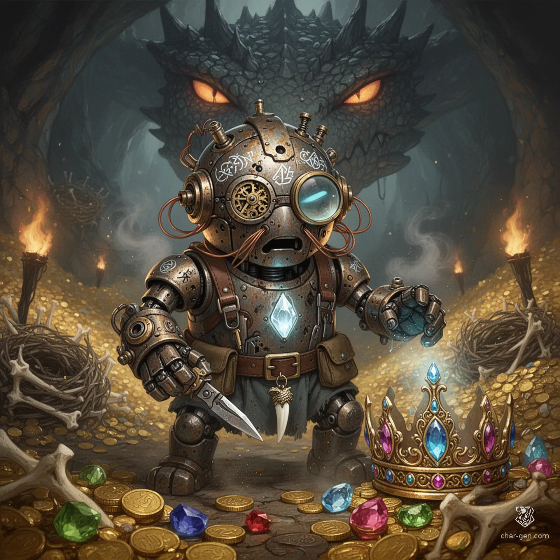 **Dragon’s Hoard, Autognome’s View** | Fantasy Art Competition | CharGen