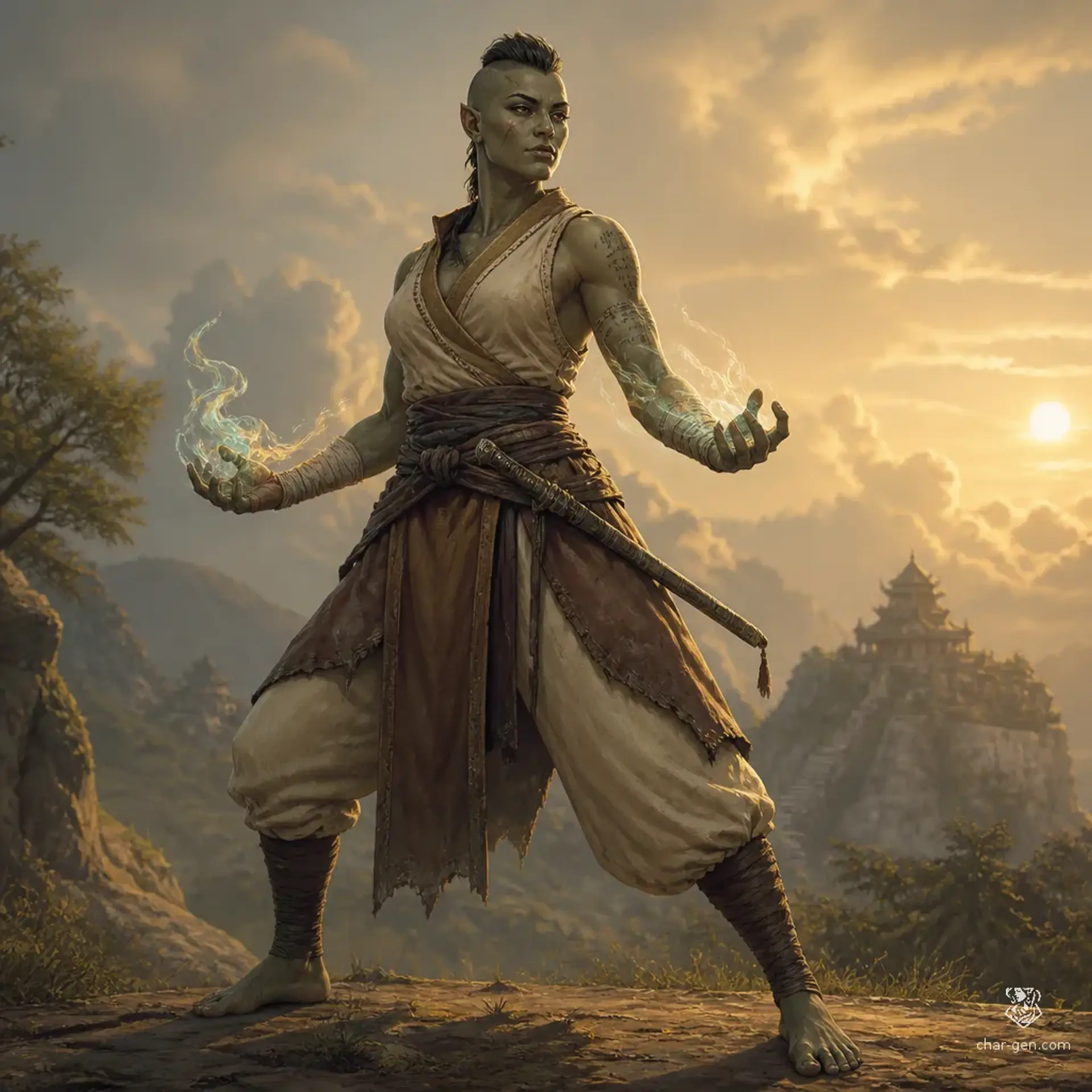 Final make - AI-generated fantasy Character