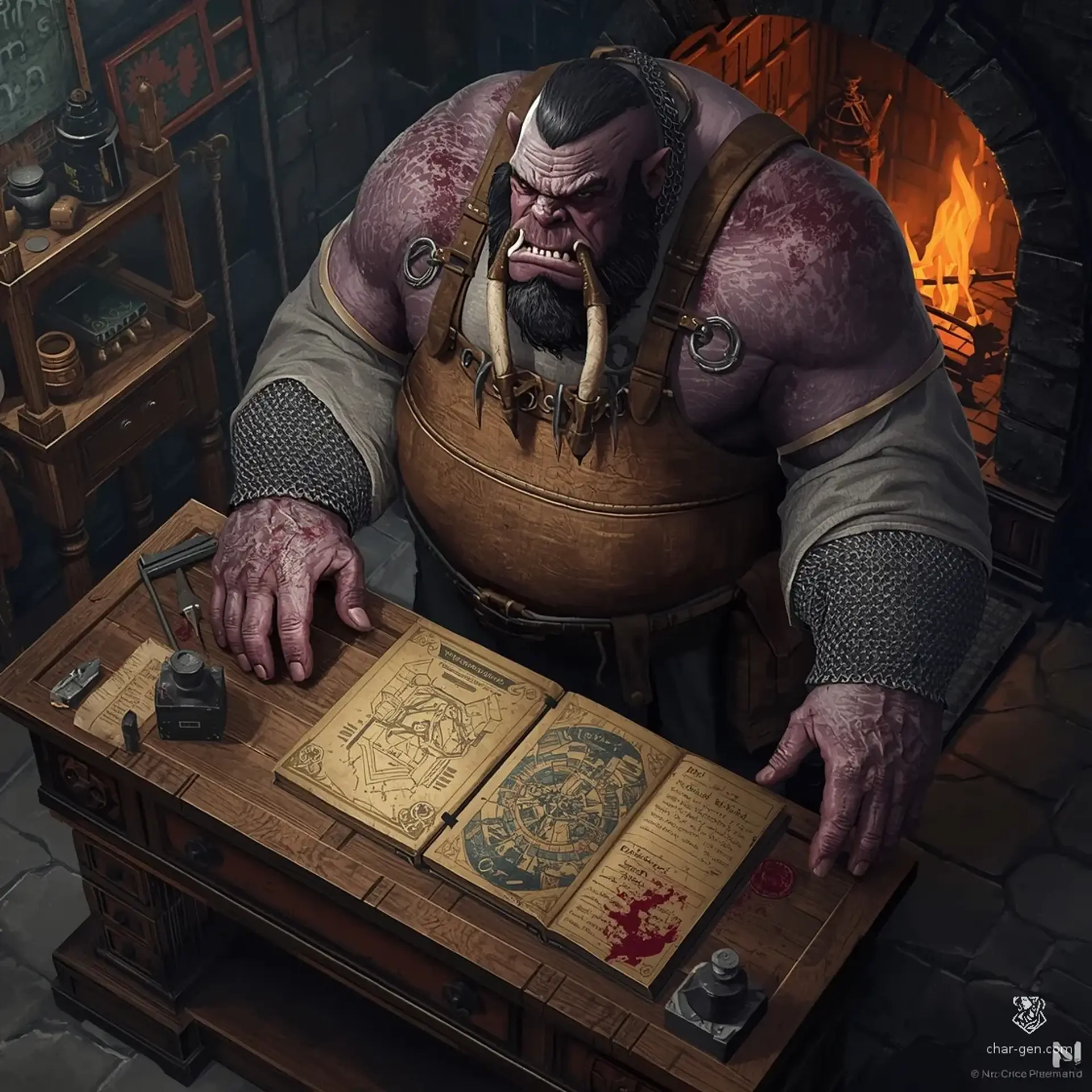 Korgan the Brute | Fantasy Monster Generated by CharGen