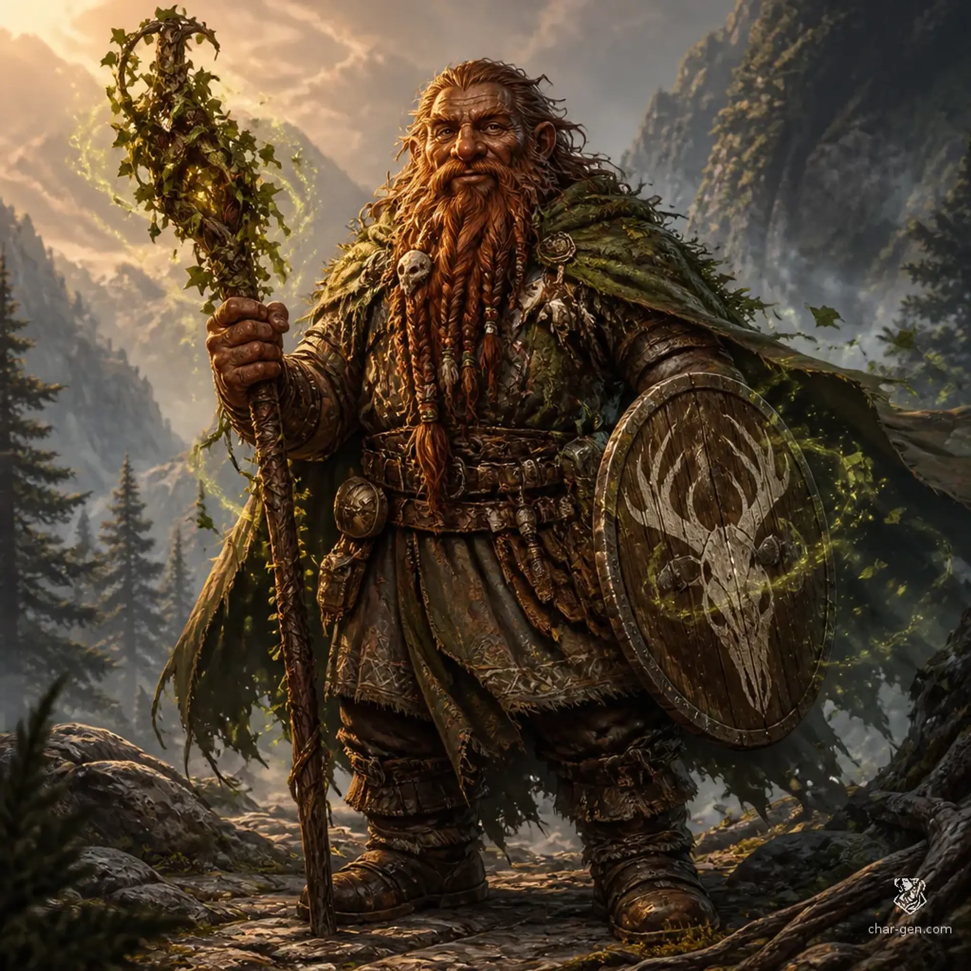 Brunna Stonebriar - AI-generated fantasy Character