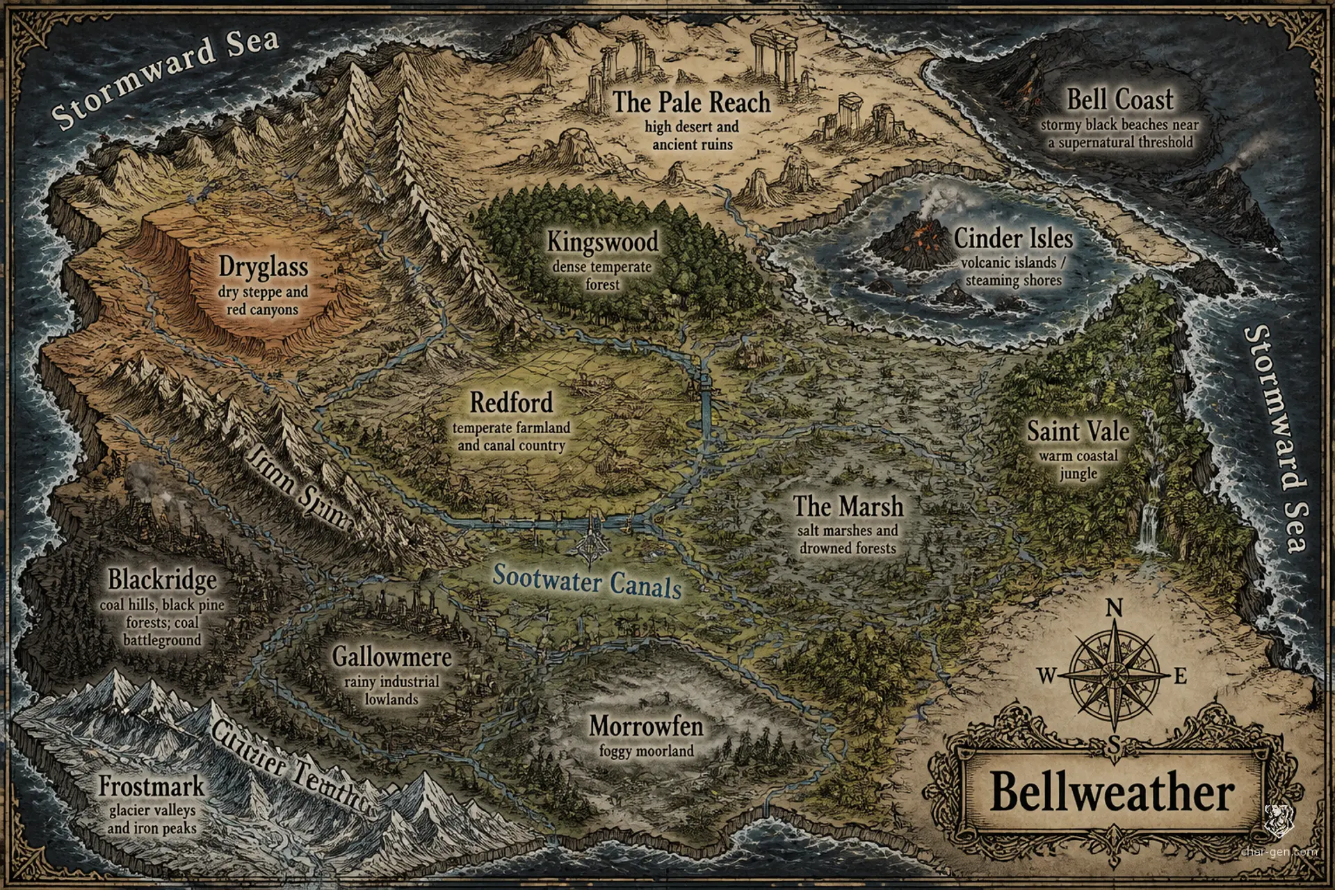 Bellweather - AI-generated fantasy World