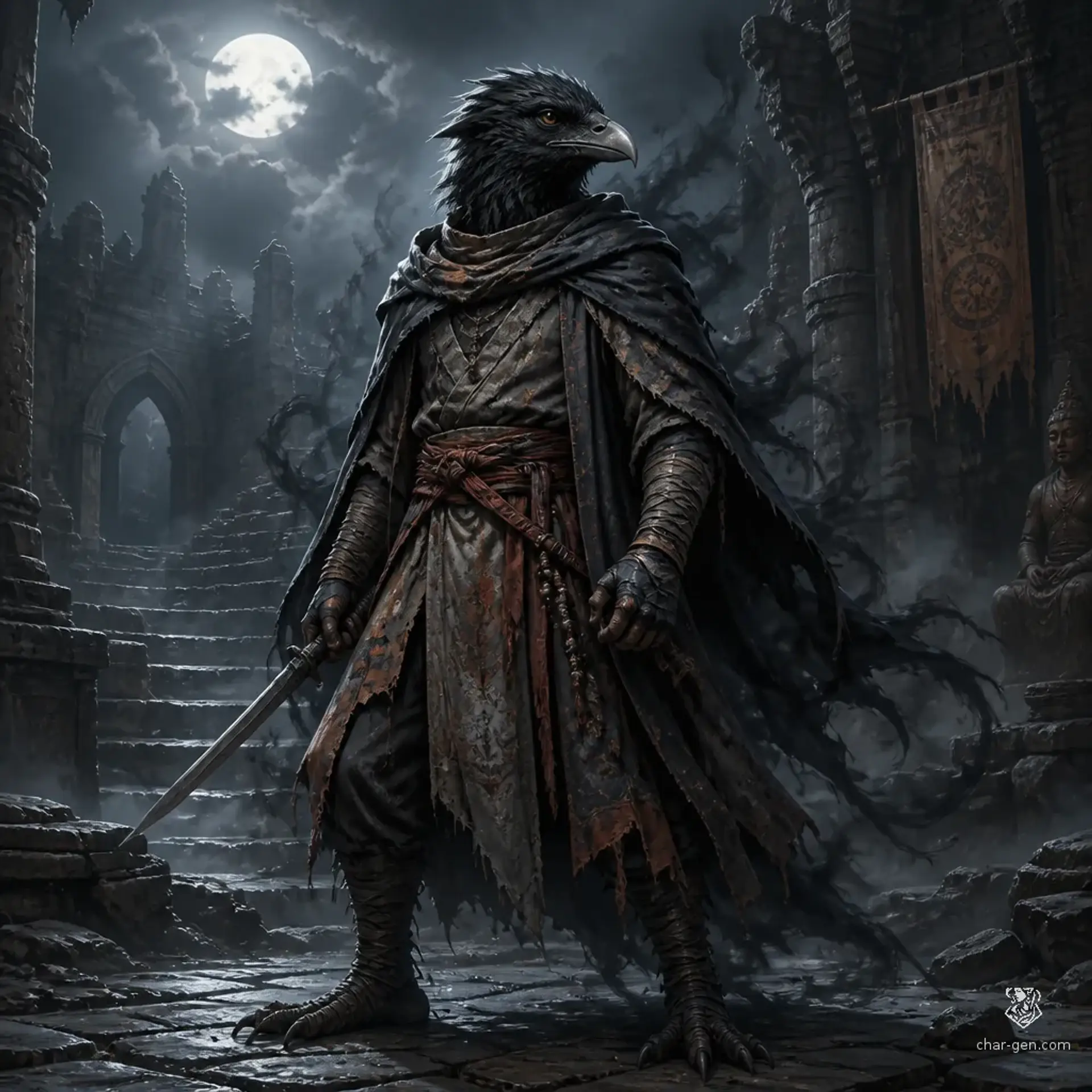 Eku - AI-generated fantasy Character
