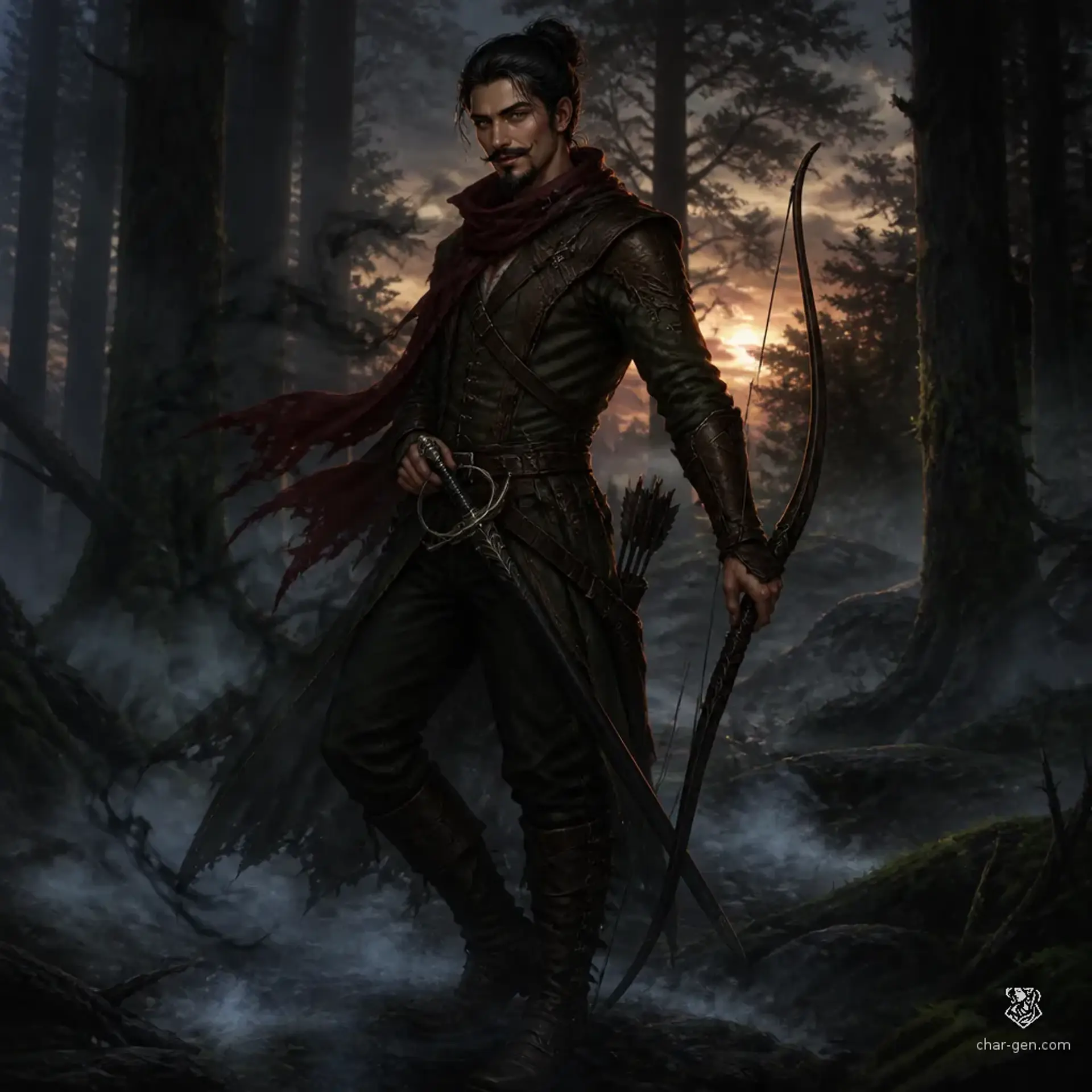 Finn Hawthorne - AI-generated fantasy Character